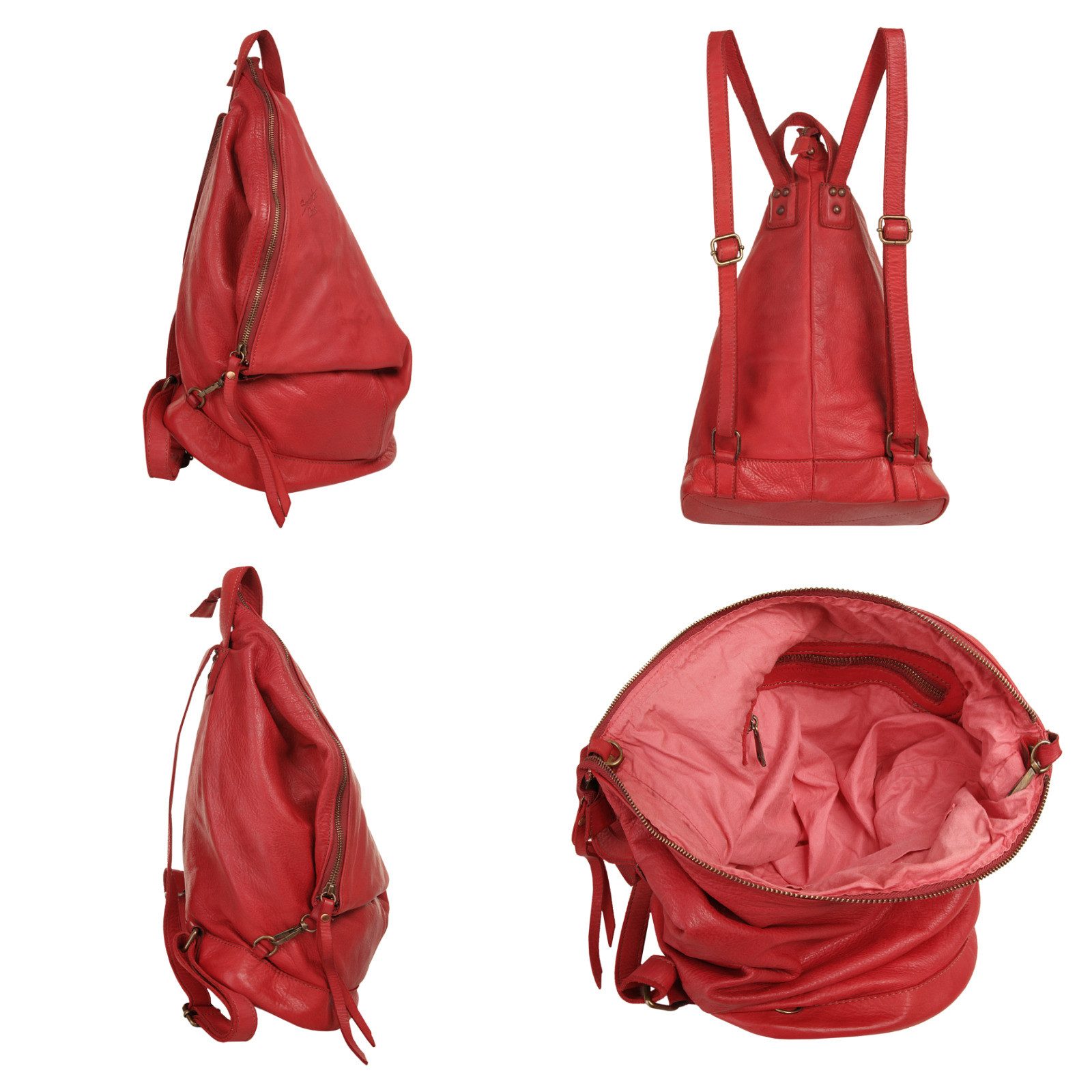Samantha Look Rugzak echt leer, made in italy
