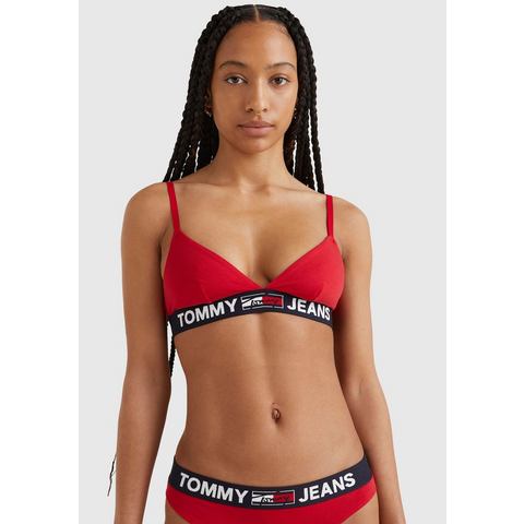 Tommy Hilfiger Underwear Triangel-bh TRIANGLE BRALETTE UNLINED met tommy hilfiger-logo-opschrift op 