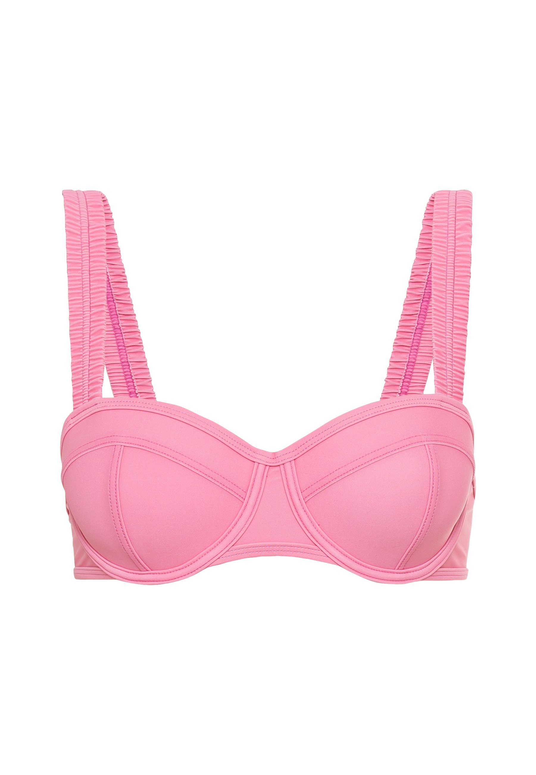 LSCN by LASCANA Bikinitop met beugels GINA met gerimpelde bandjes