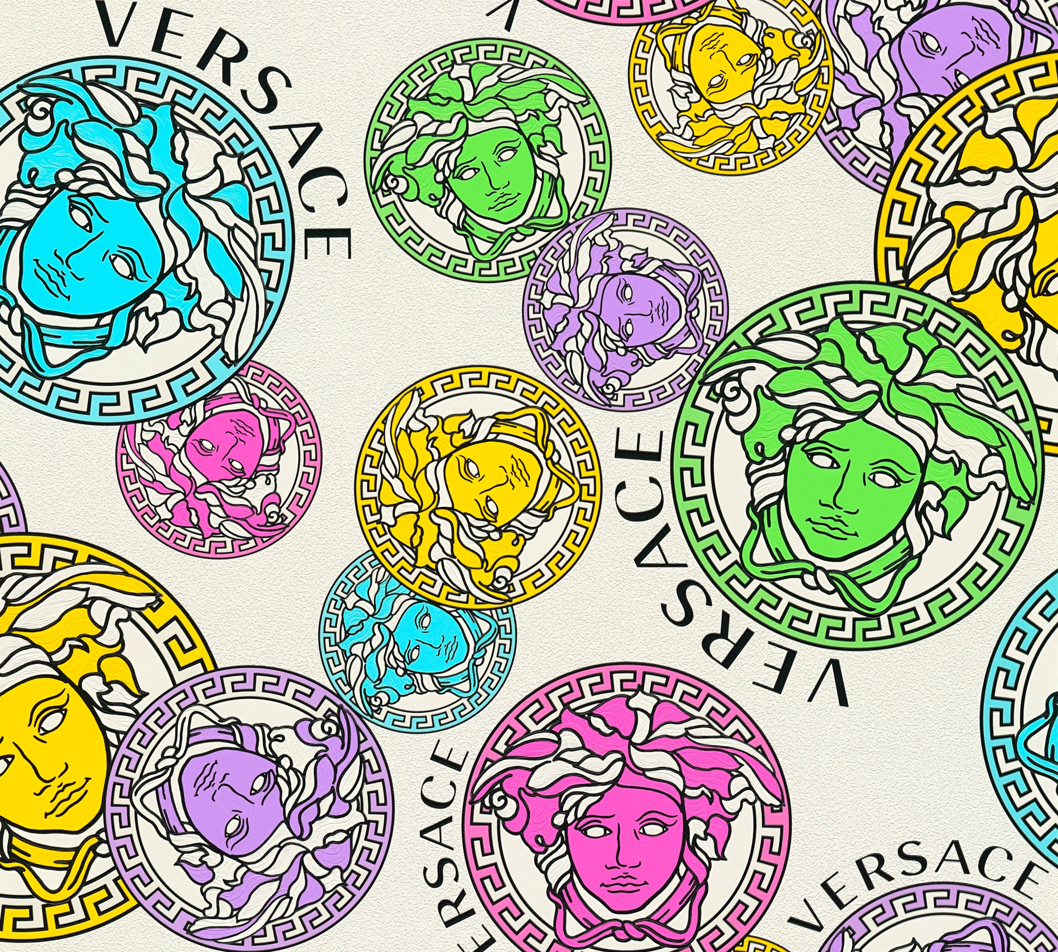 Versace Vliesbehang Wallpaper  5 Medusakopf (1 stuk)