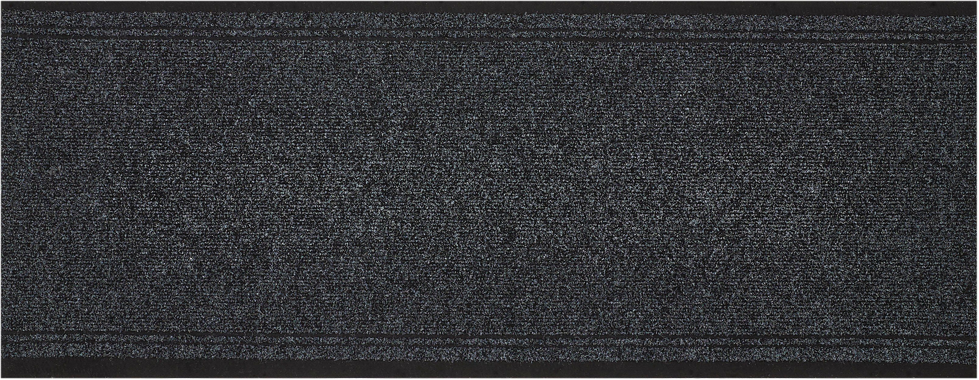 Andiamo Loper Mitch, Made in Belgium Vuilafstotende loper, gemêleerd, met bies, geschikt voor binnen en buiten lopers maat 66 cm x 500 cm x 6 mm