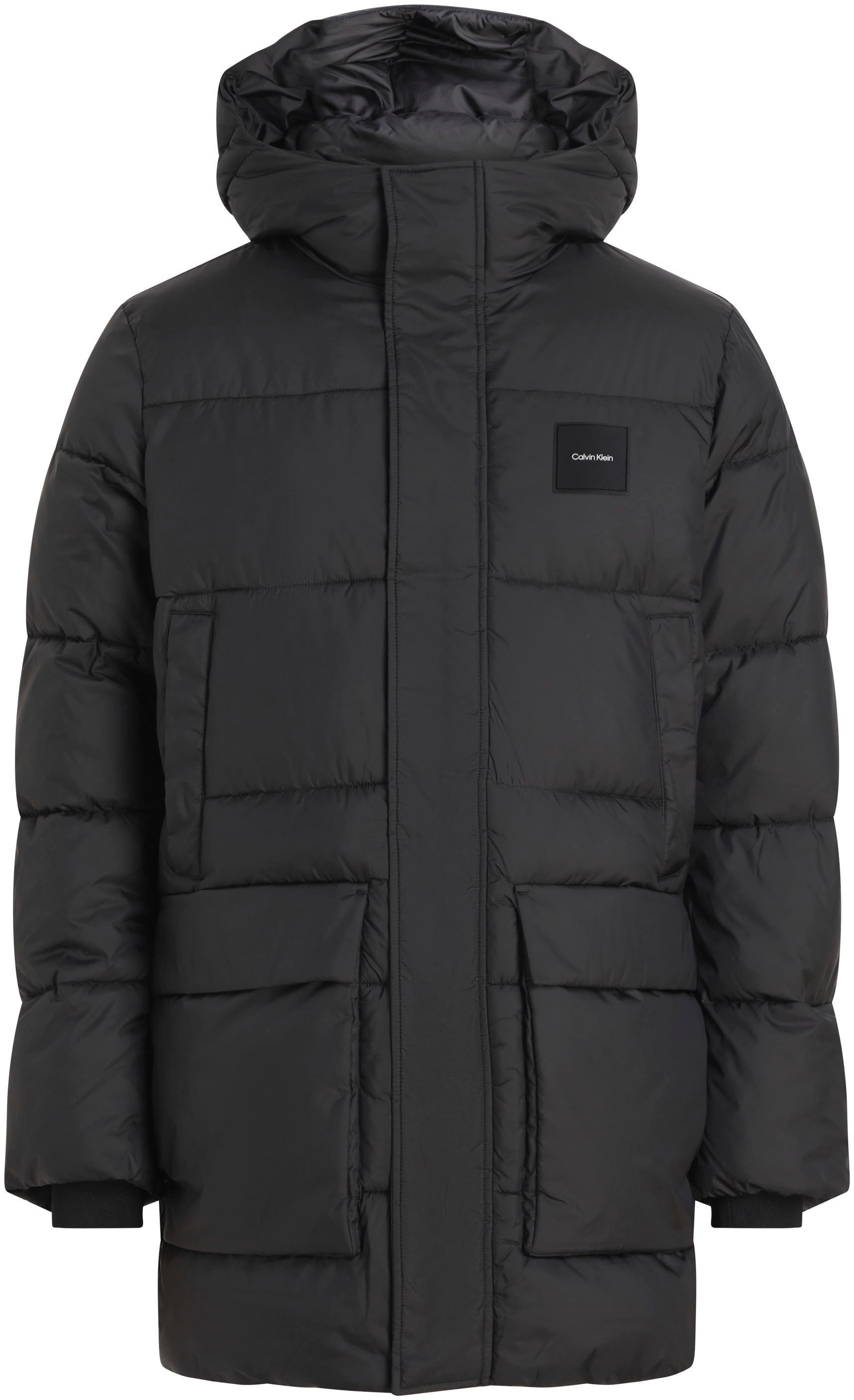 Calvin Klein Gewatteerde jas BT_LONG HOODED QUILT PUFFER MW