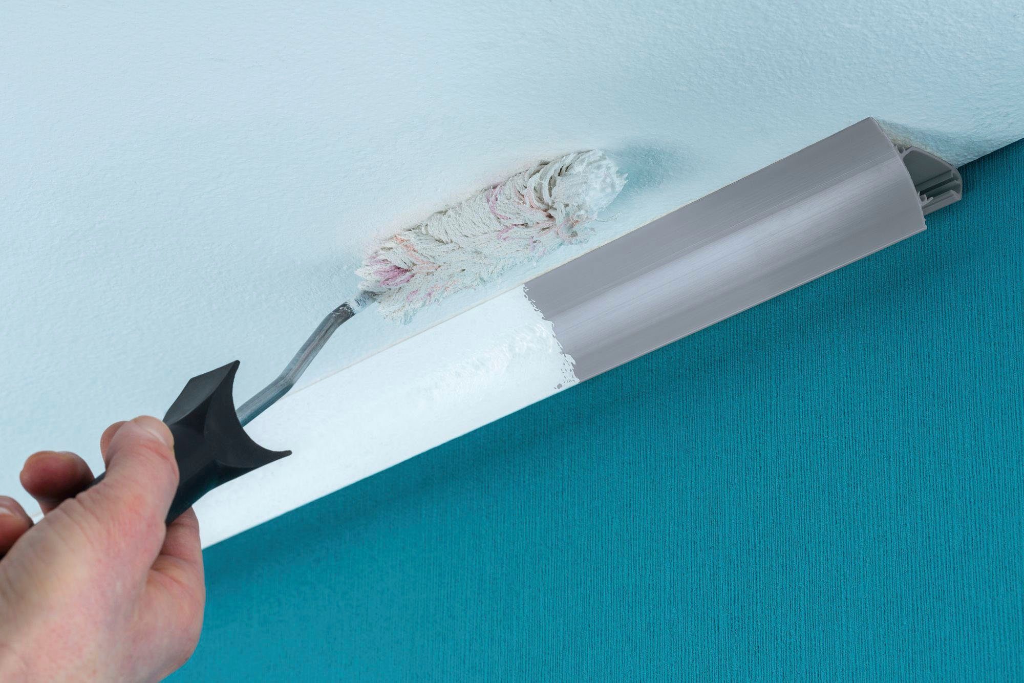 Paulmann Led-strepen Corner profiel 100 cm grijs, kunststof grijs, kunststof (1 stuk)