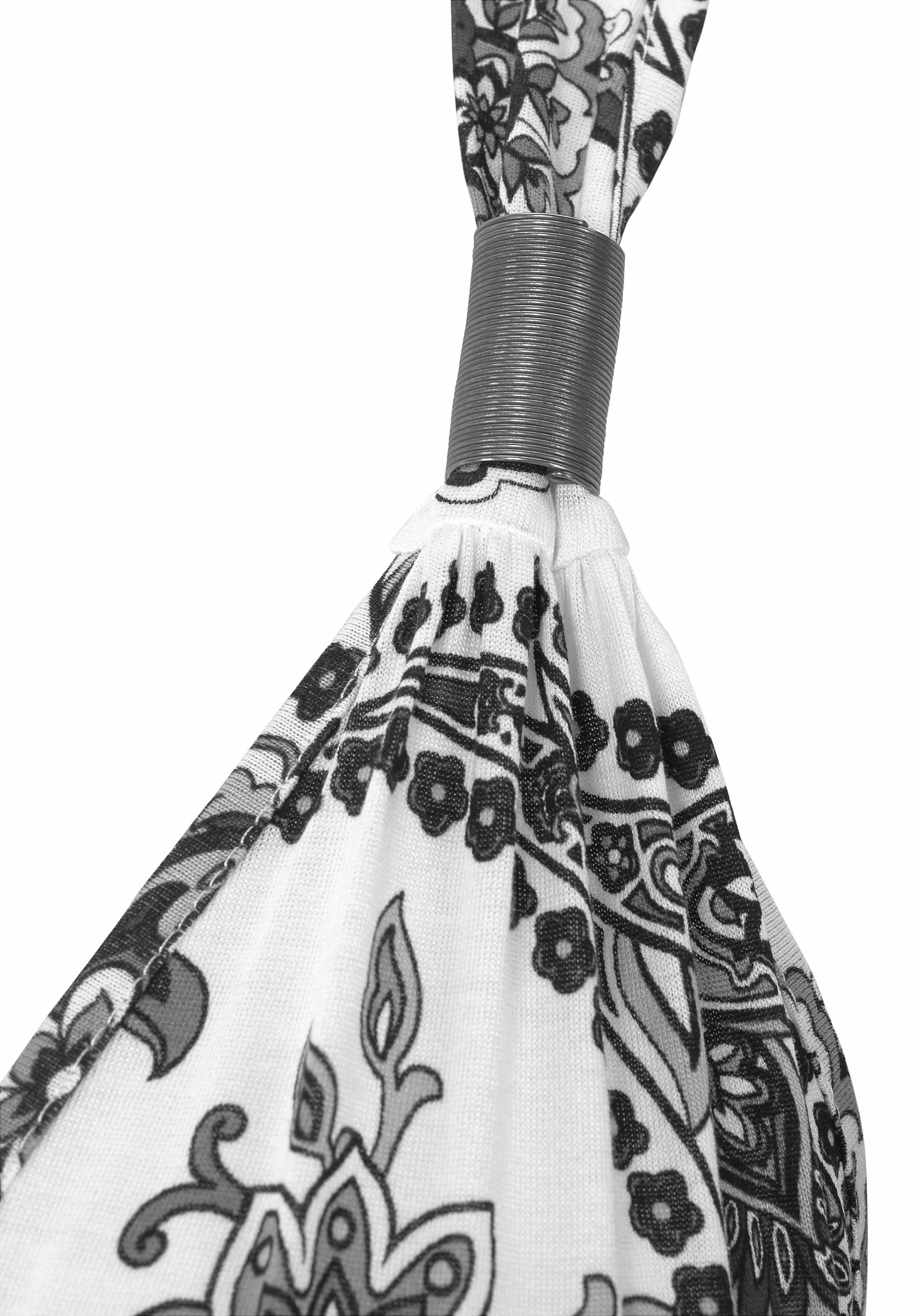 Lascana Maxi-jurk met verstelbare hals in all-over print, zomerjurk, strandjurk