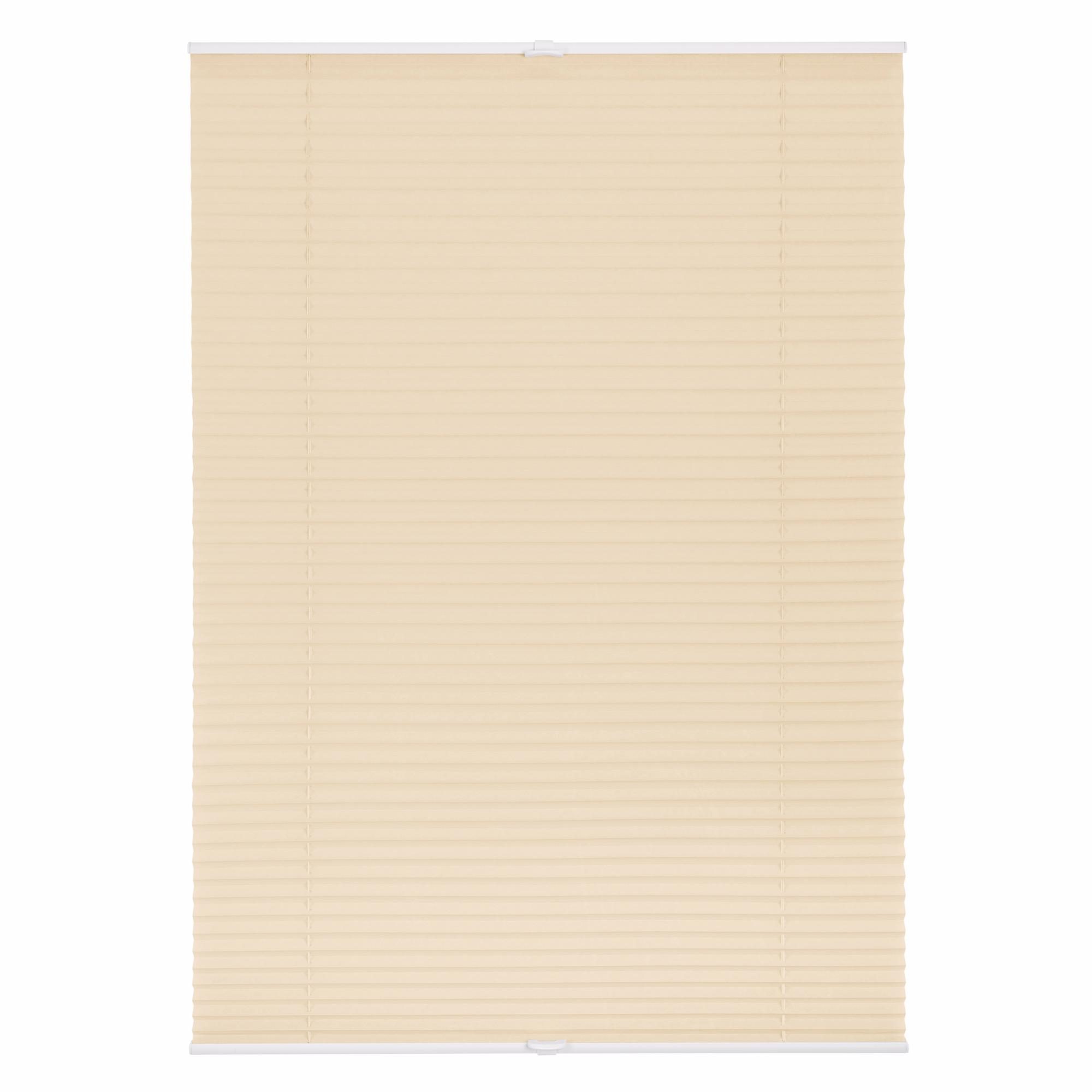 LICHTBLICK Plissé Klemmfix Geplooide jaloezieën (1 stuk) plisségordijnen maat H/B: 130/120 cm beige