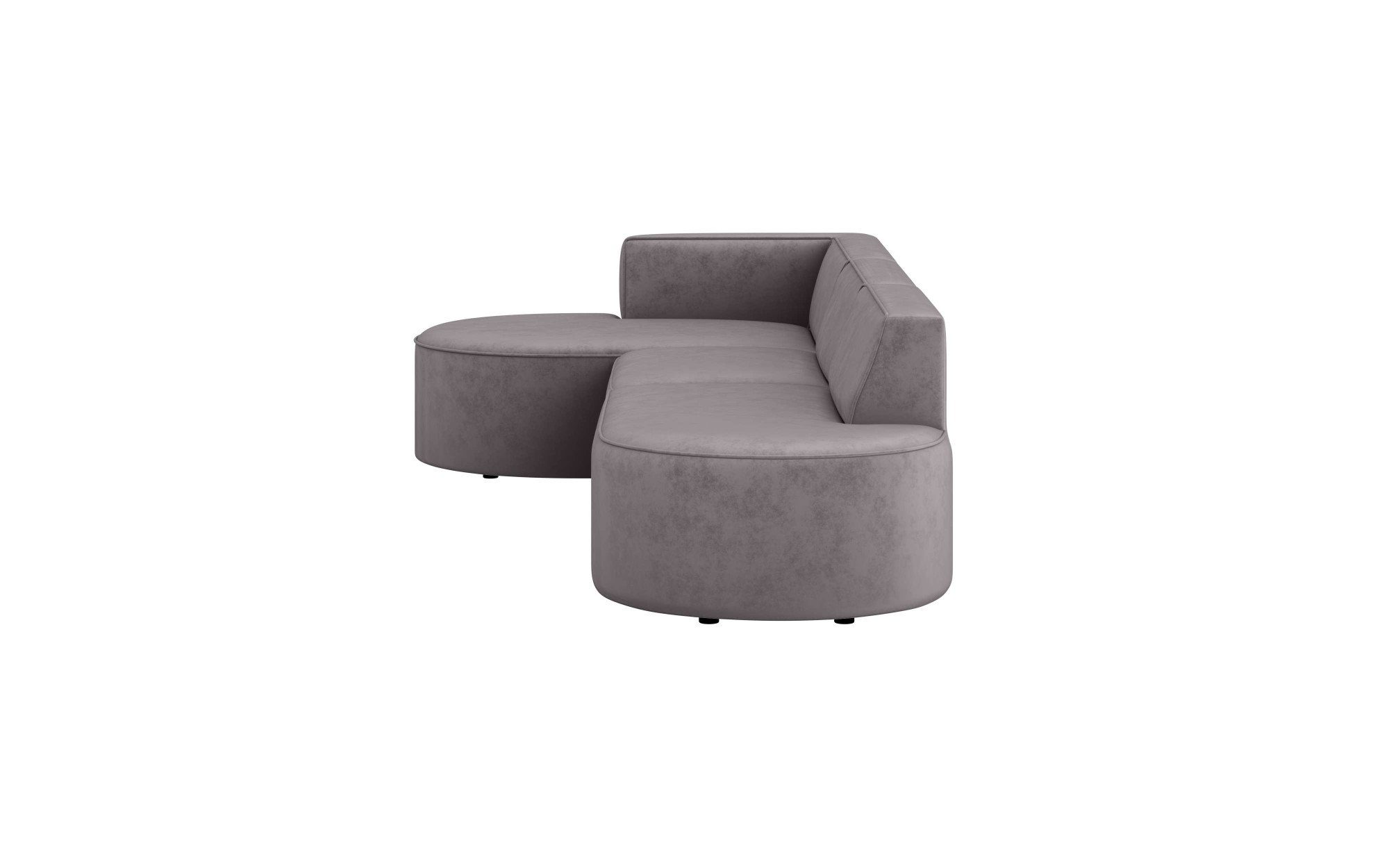 andas Hoekbank EIVIND designerbank met ottomane rechts/links, B/D/H: 343/159/72 cm