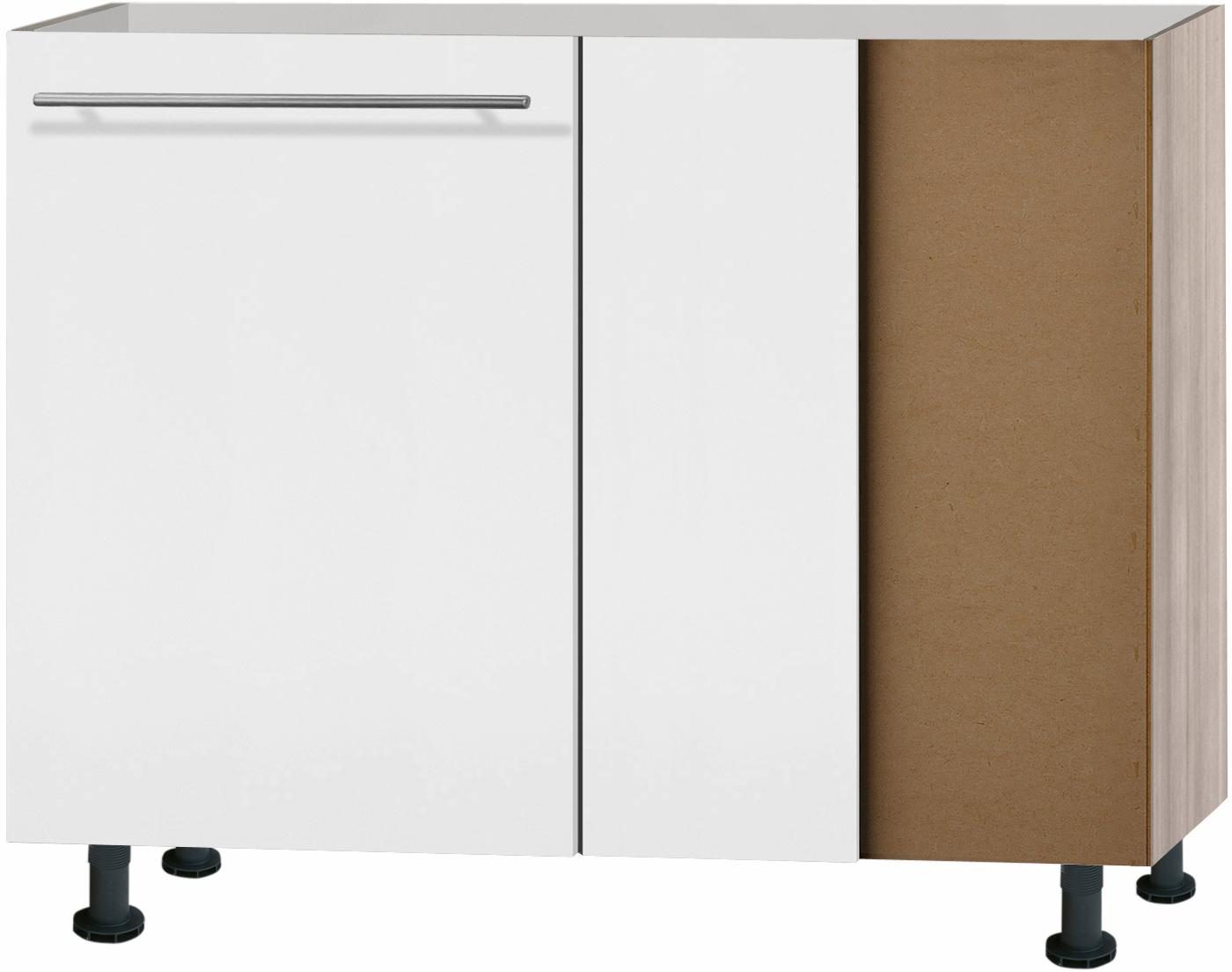 OPTIFIT Hoekonderkast Bern 100 cm breed, met 1 deur met in hoogte verstelbare poten, met metalen greep