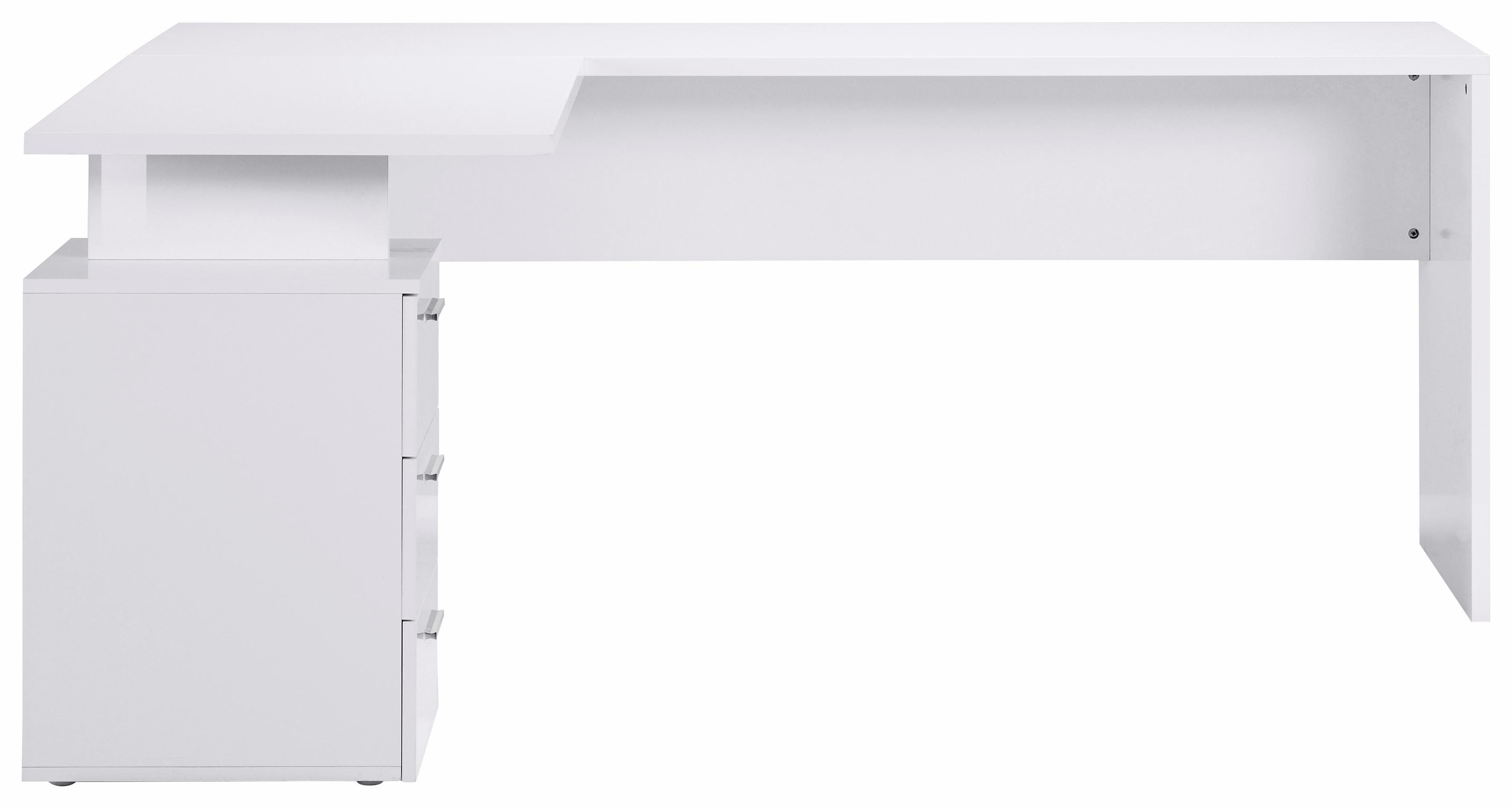 INOSIGN Hoekbureau New Selina Bureau, lades, met of zonder monitorsteun, B 180/160 cm