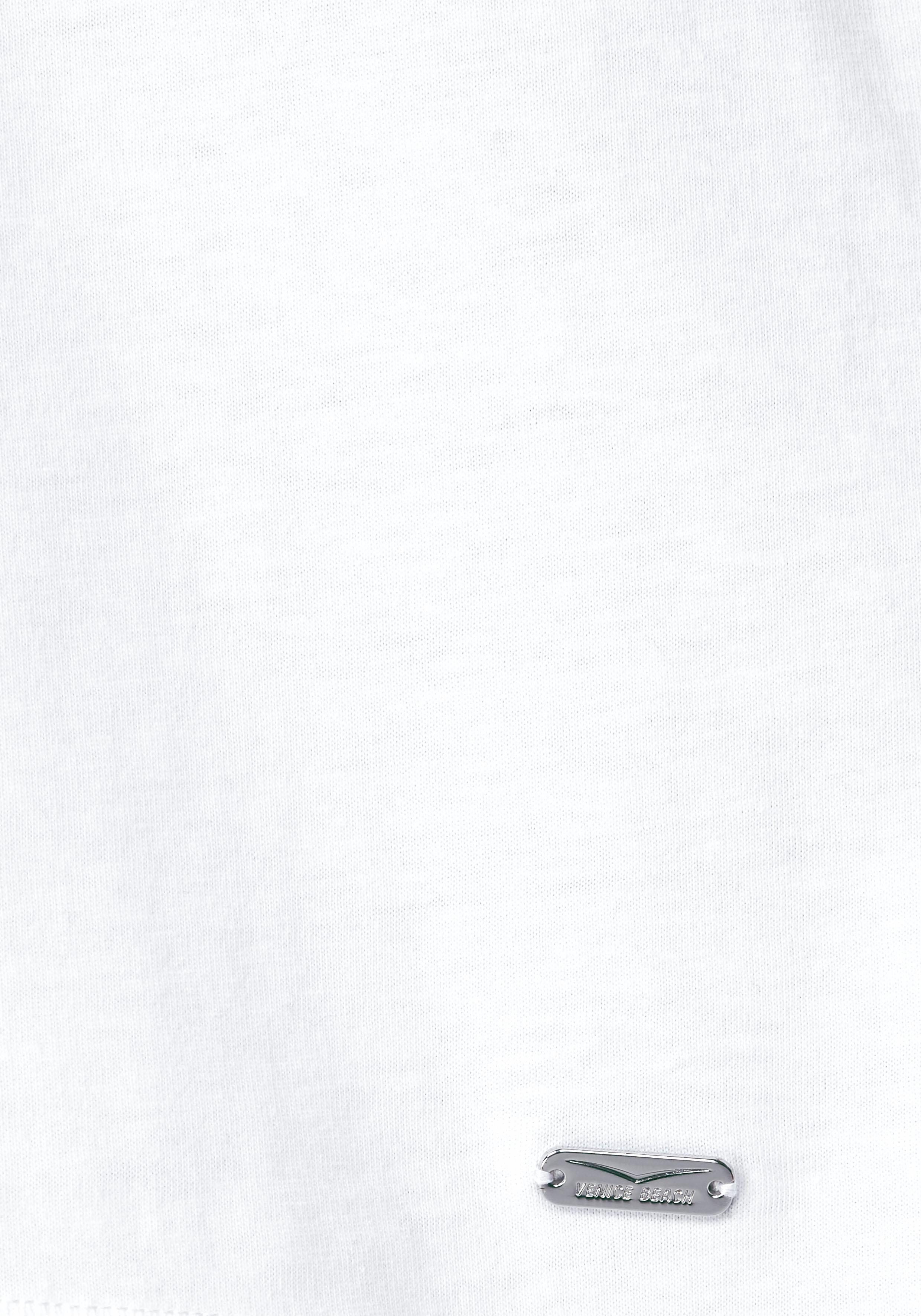 Venice Beach Lang shirt Lange mouwen, losse pasvorm, met logoprint, hartvormige hals