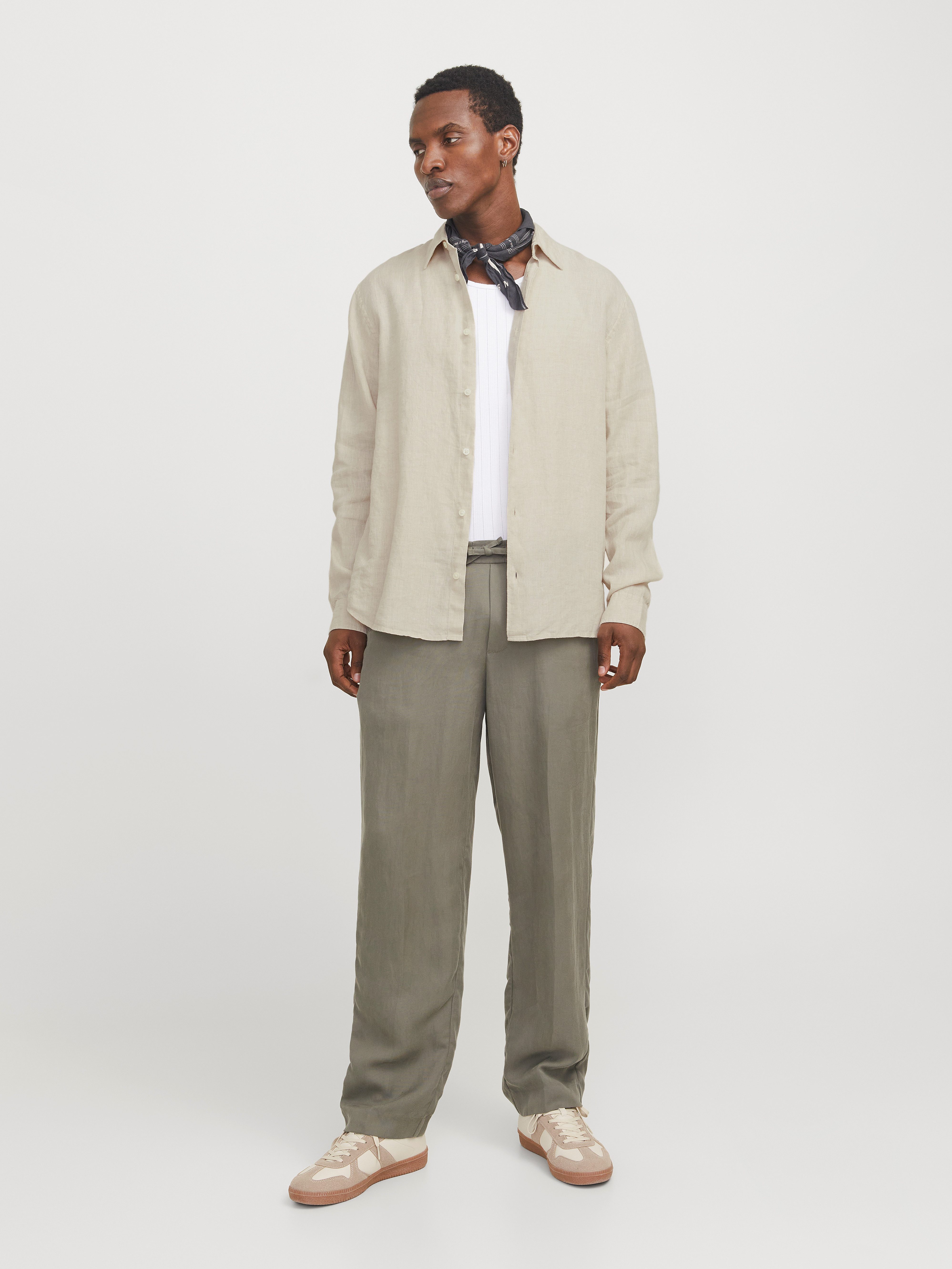 Jack & Jones Overhemd met lange mouwen JPRCCLAWRENCE LINEN L/S SHIRT SN