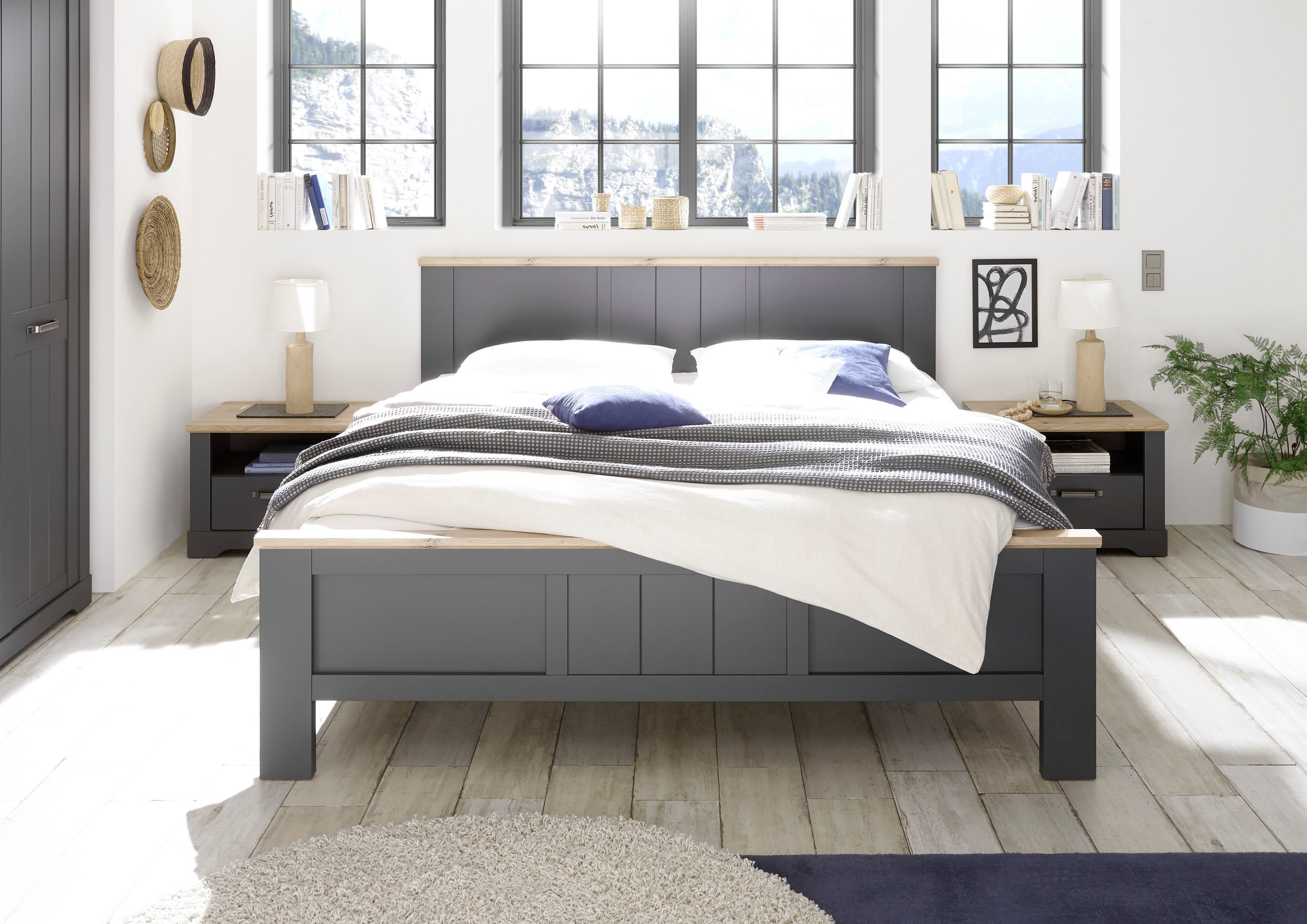 Schlafkontor Bedframe Elastir in landelijke stijl