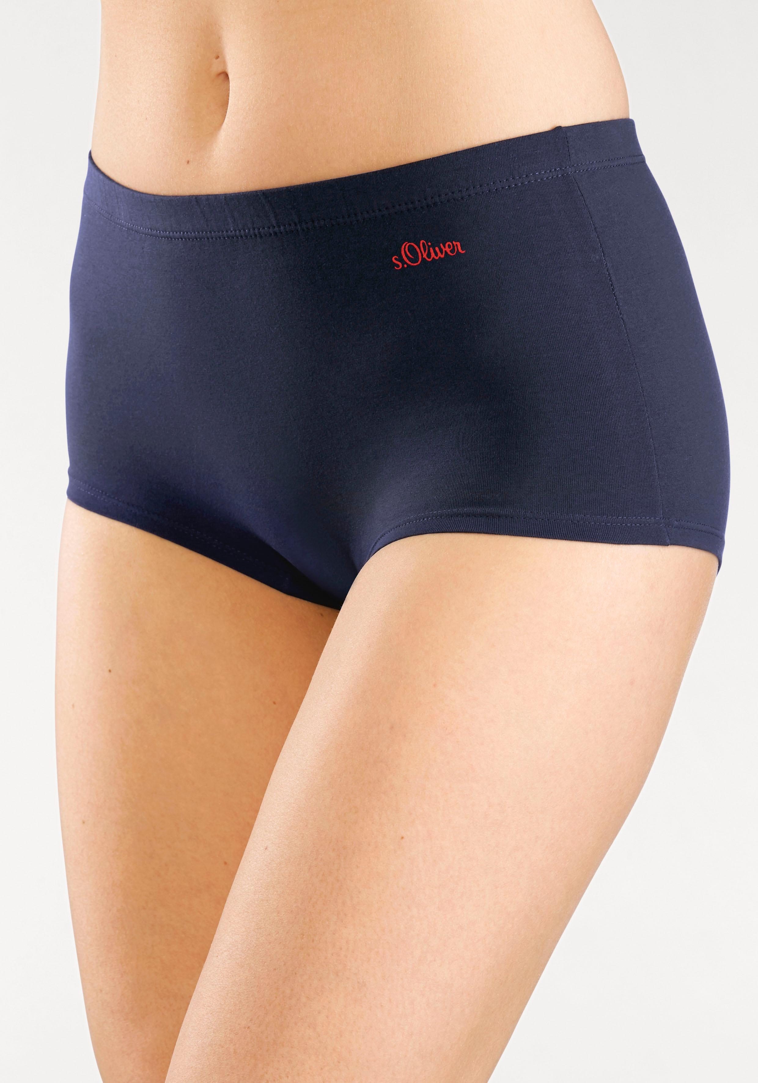 s.Oliver RED LABEL Beachwear Hipster elastische katoenkwaliteit (3 stuks)