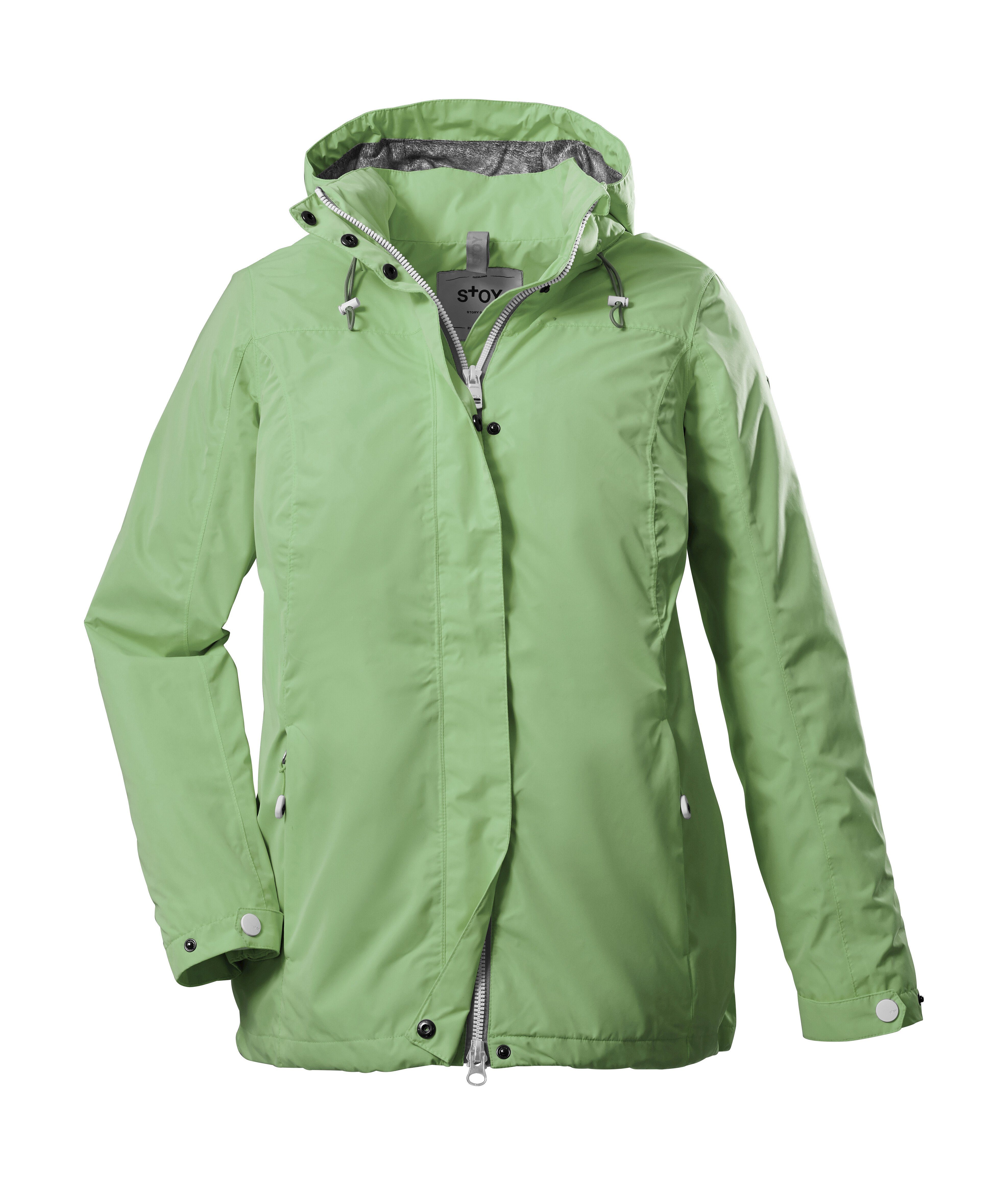 STOY Outdoorjack STS 11 WMN JCKT Waterdichte, ademende STOY-jas met afneembare capuchon