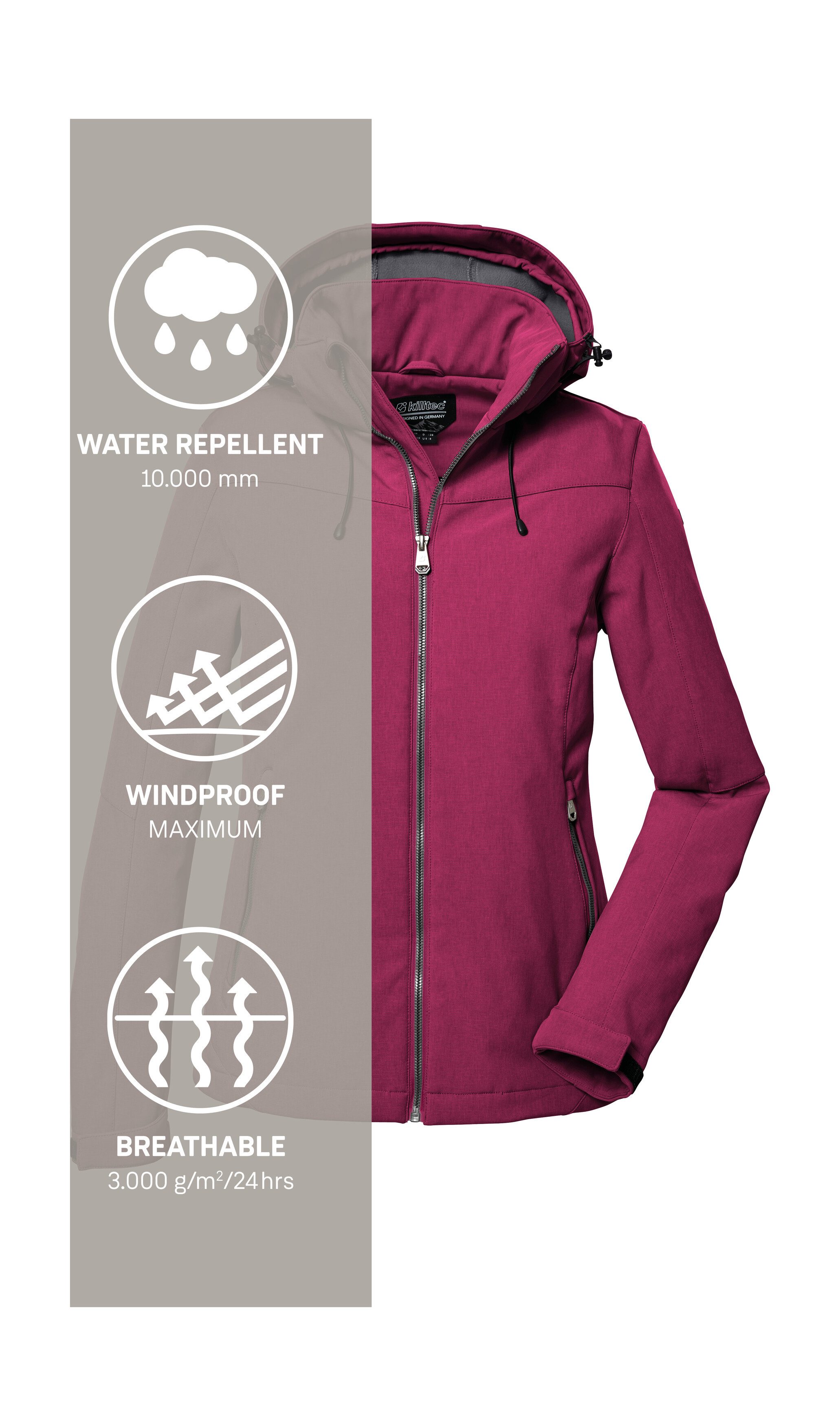 Killtec Softshell-jack Dames softshelljas