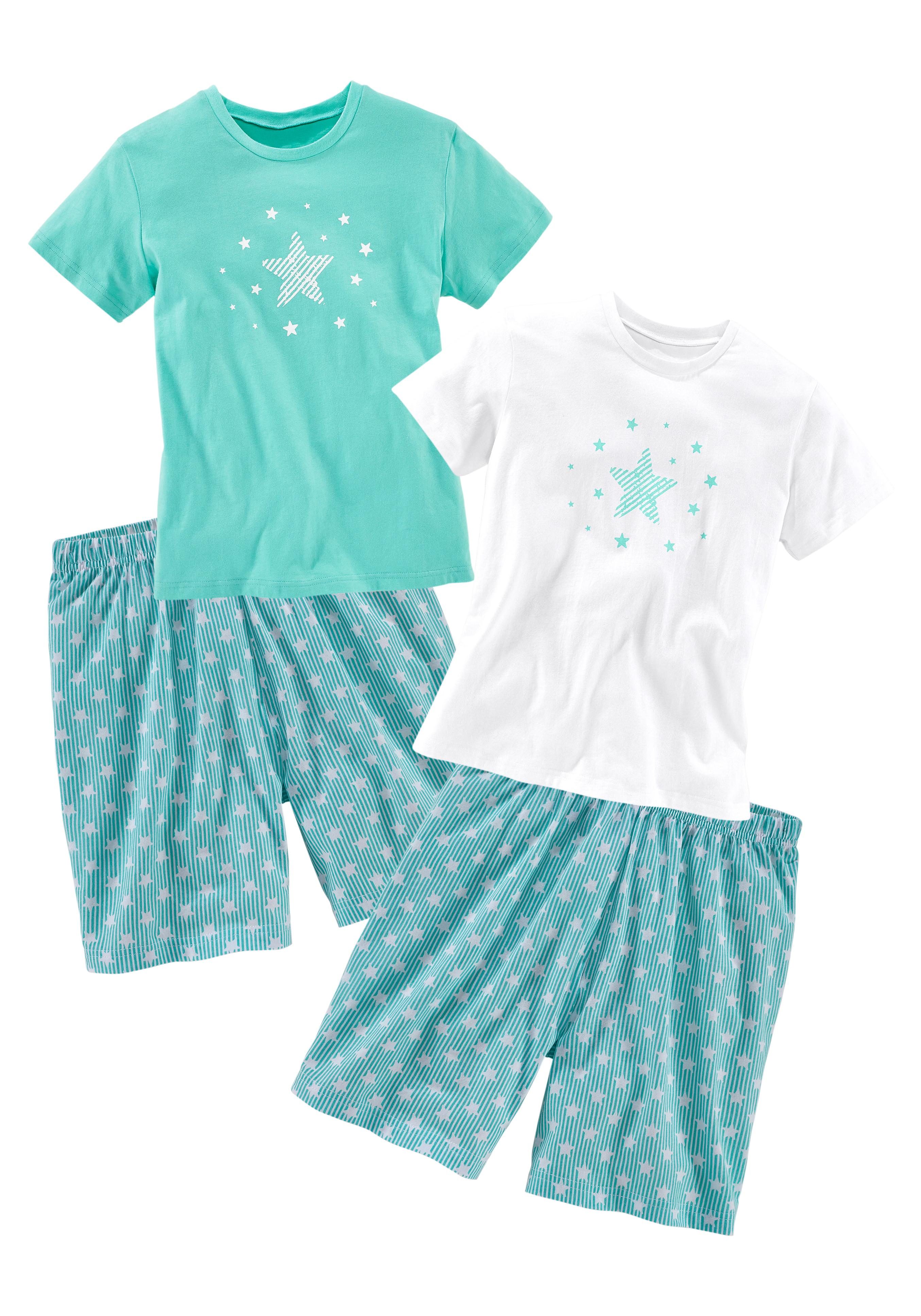 petite fleur Pyjama met leuke sterrenprint (4-delig, Set van 2)