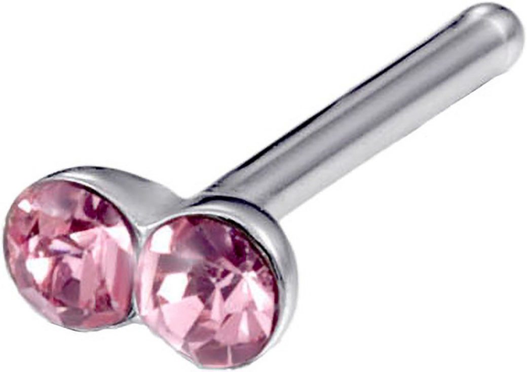 Firetti Neuspiercing-set Multipack sieraden cadeau roestvrijstalen piercing neussteker bloem (set 7-delig)
