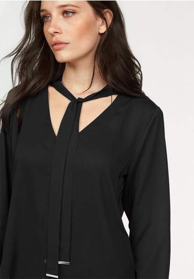 BRUNO BANANI blouse met kraagstrik BRUNO BANANI blouse met kraagstrik