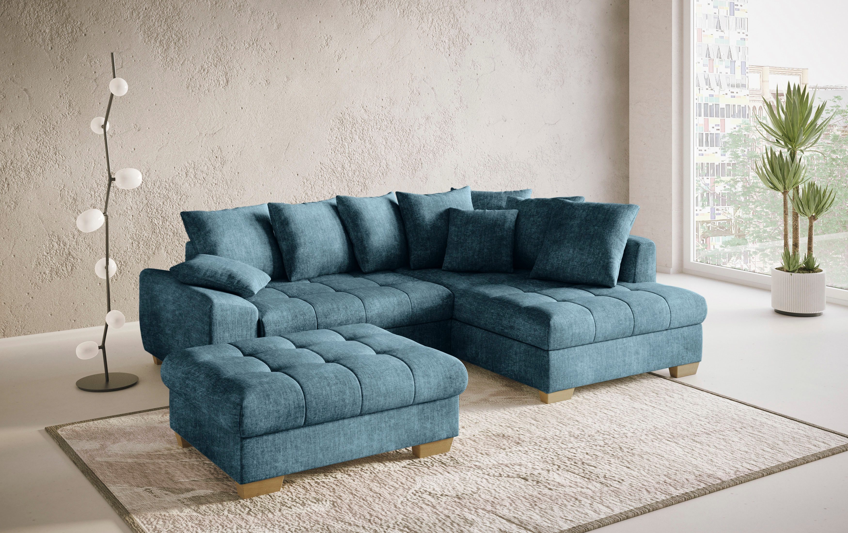 Mr. Couch Hocker Nikita II geschikt voor de set, optioneel met koudschuim bekleding