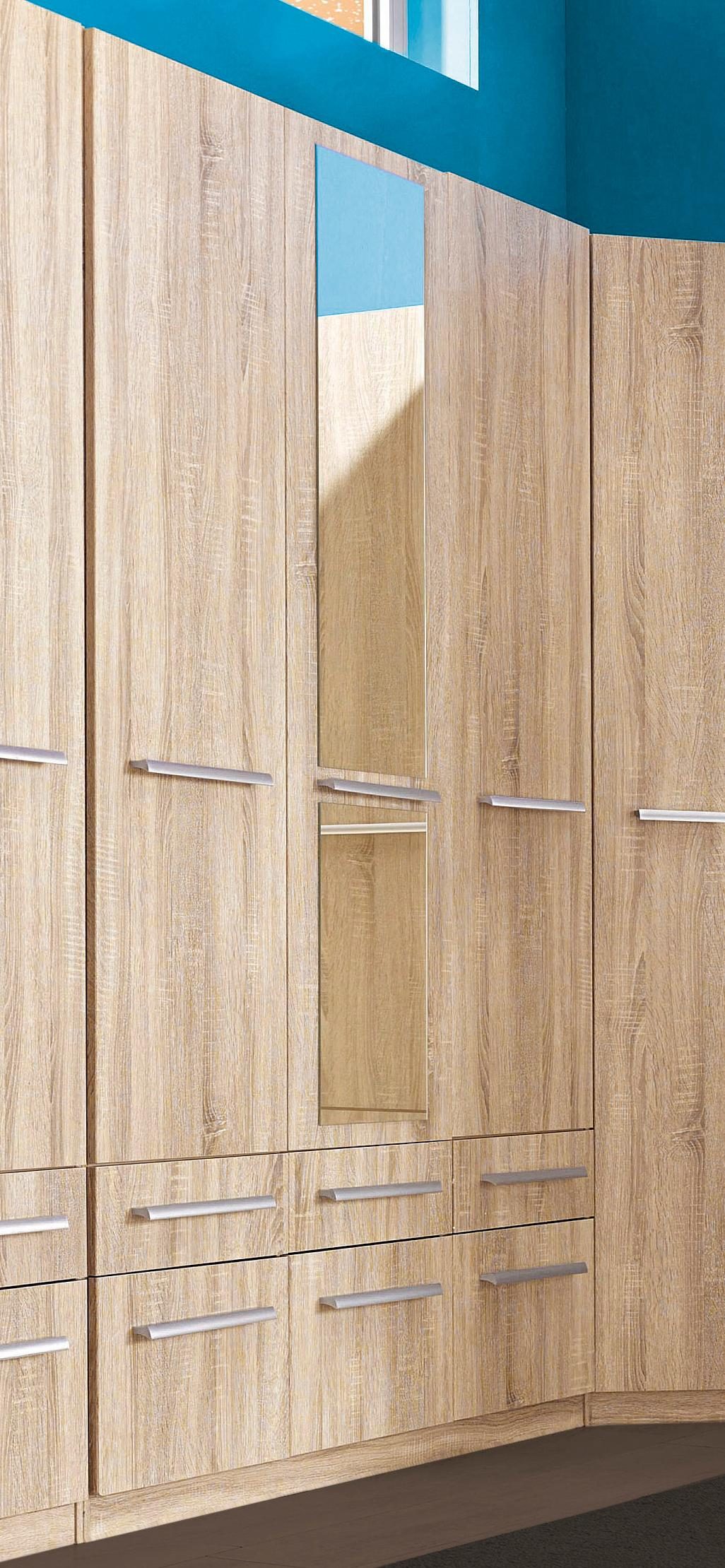 priess Kledingkast Kast garderobe waskast Barcelona in 5 breedtes veel opbergruimte, ruime lades, met spiegel, made in germany