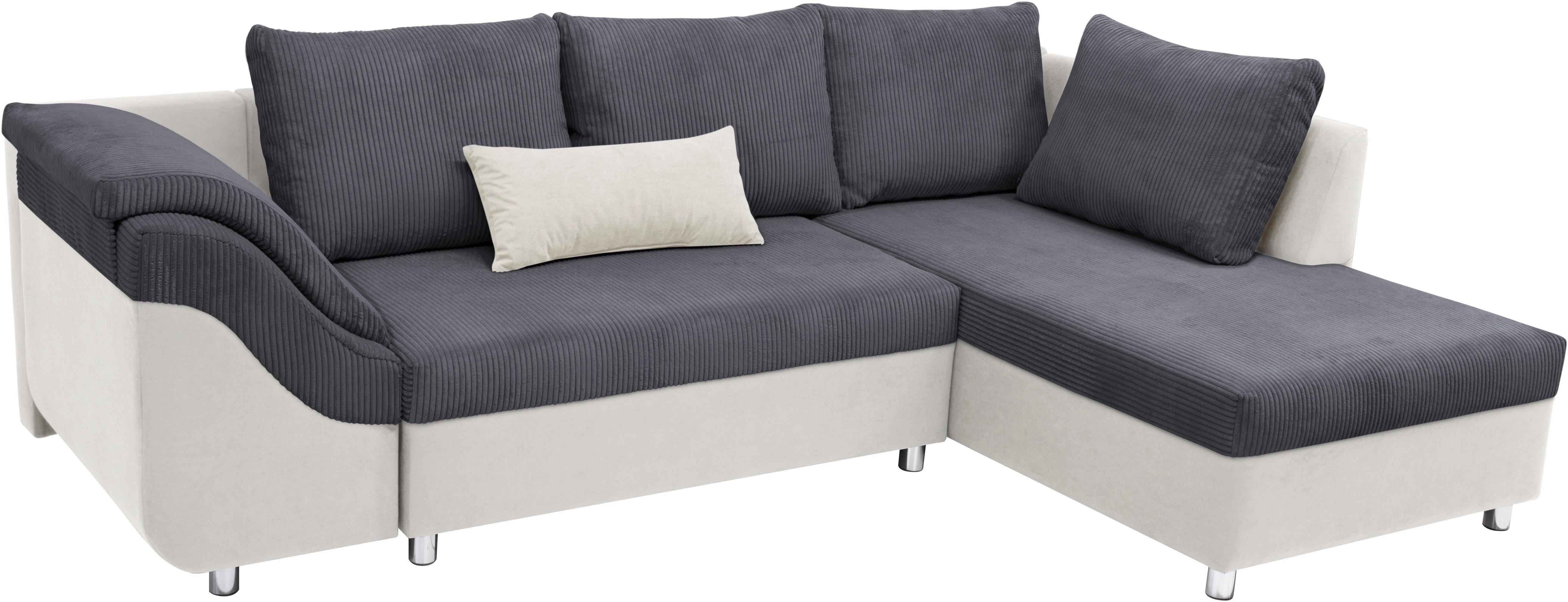 COLLECTION AB Hoekbank Sally L-vorm met en zonder slaapfunctie, inclusief losse rug- en sierkussens