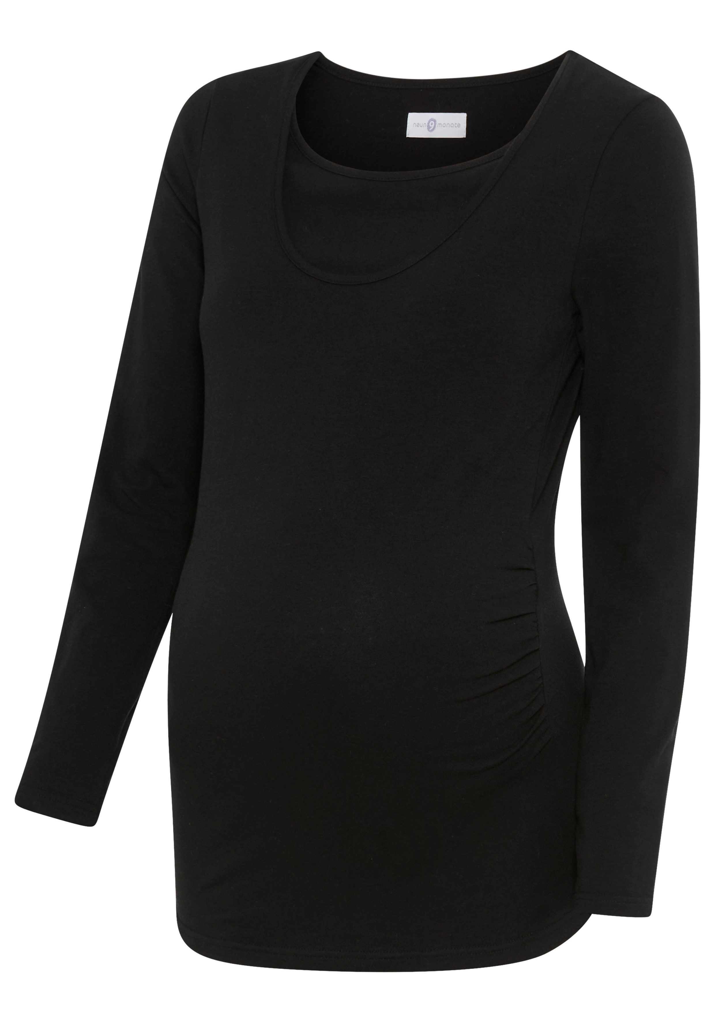 Neun Monate Zwangerschapsshirt 2-Pack Voedingsshirts met praktische opening (set, 2-delig)