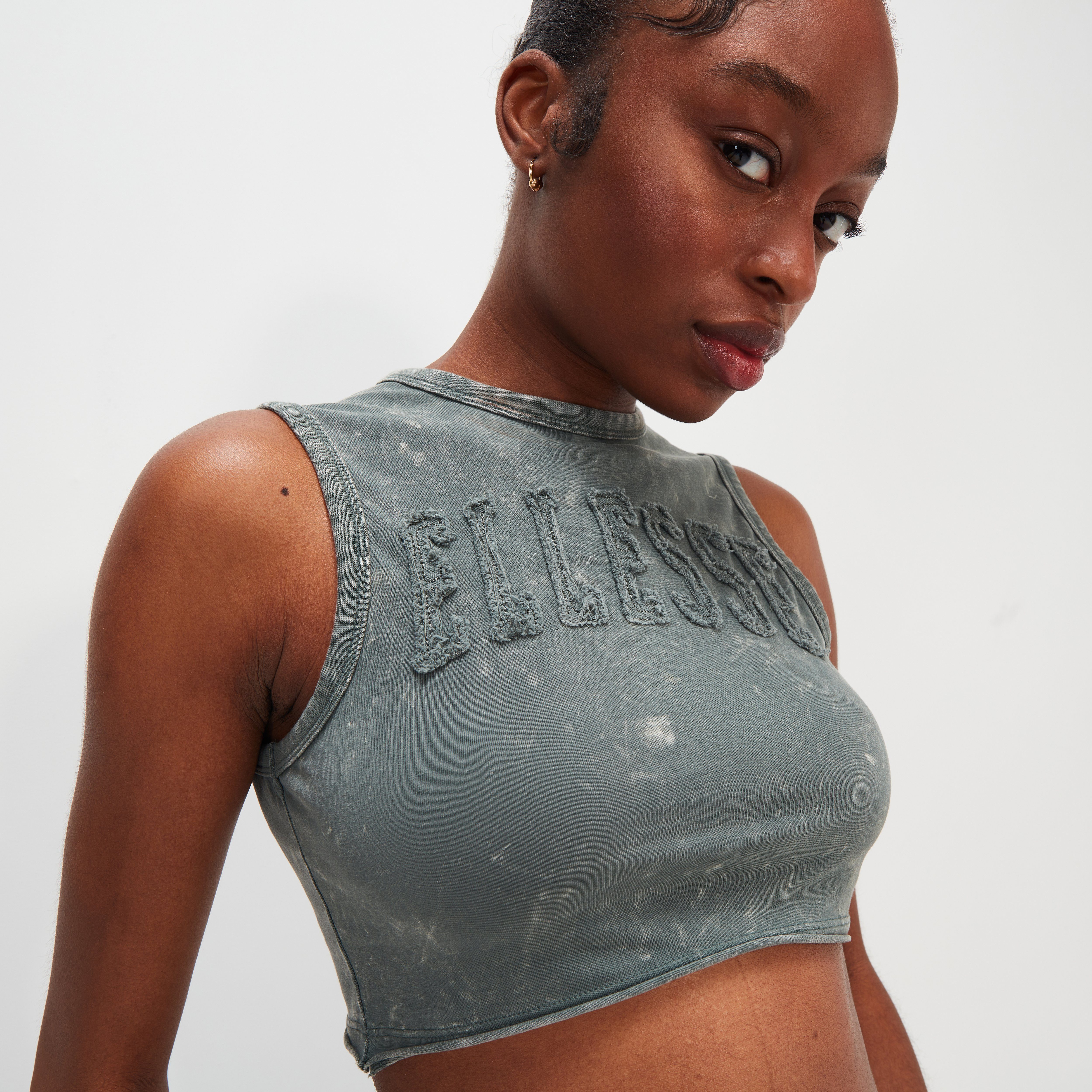 ellesse T-shirt FAWN CROP VEST