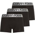 calvin klein retro-hipster met brede elastische band (set, 3 stuks, set van 3) zwart