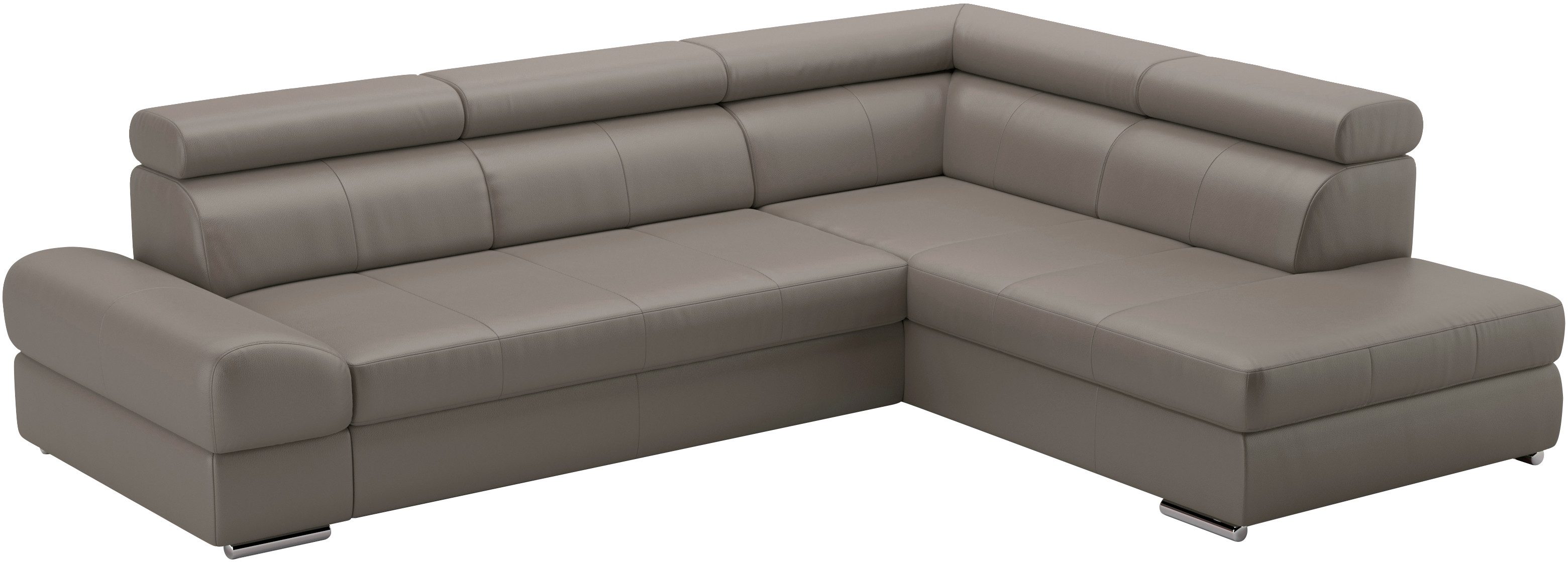 sit&more Hoekbank Broadway L-vorm met verstelbare hoofdsteunen, naar keuze met slaapfunctie