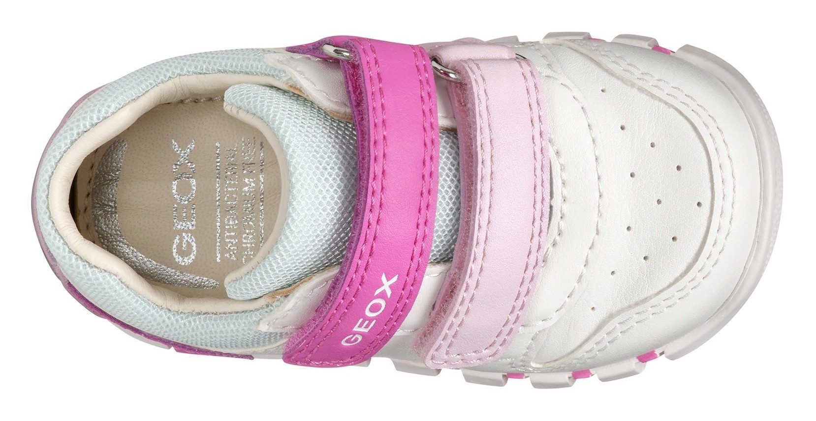 Geox Babyschoentjes B IUPIDOO GIRL , sneakers, klittenbandschoen, meisjes schoen met grote ster op de hiel