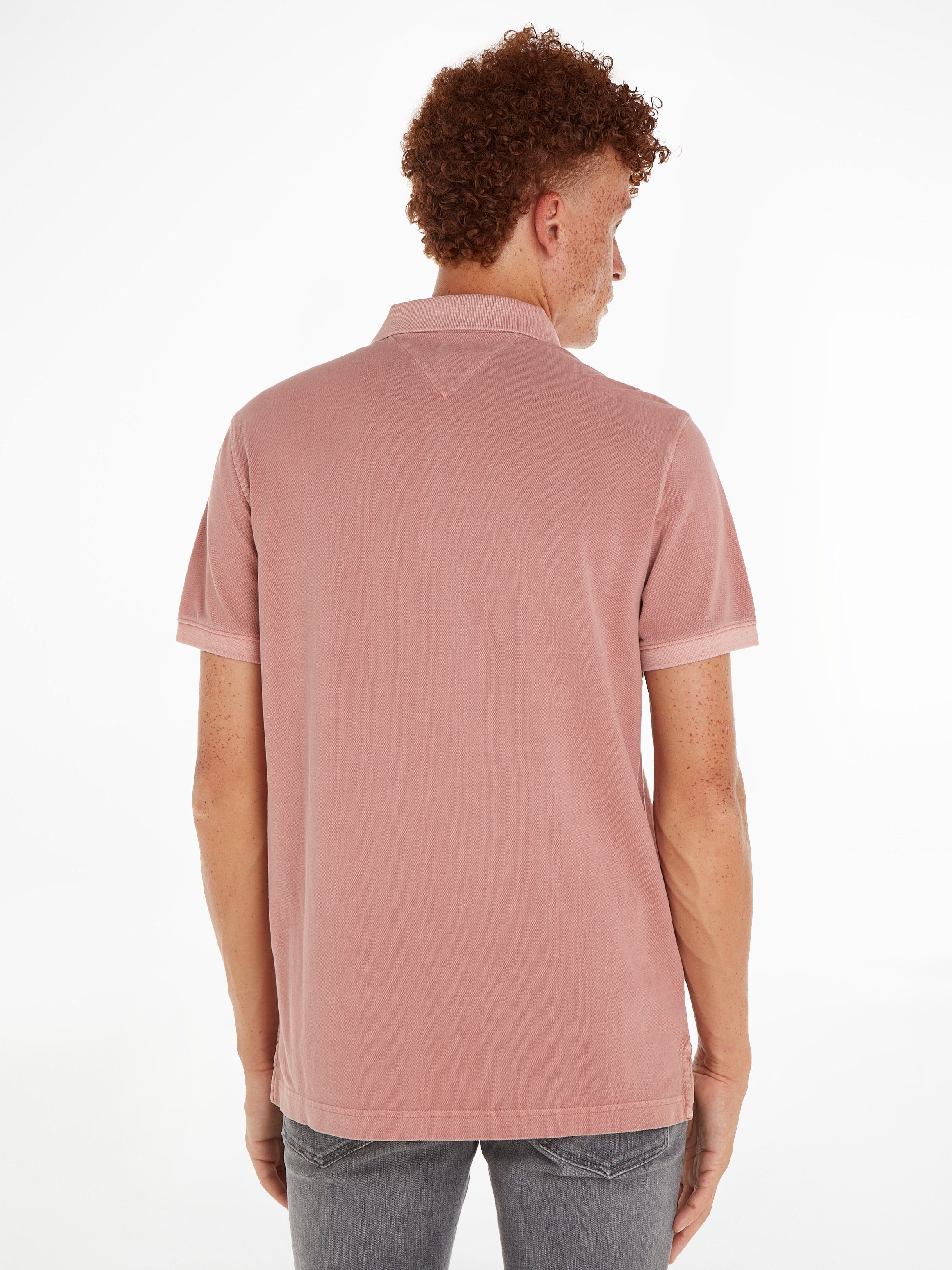 Tommy Hilfiger Poloshirt GARMENT DYE REG POLO licht gewassen uitstraling