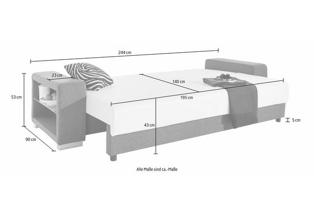 INOSIGN Slaapbank met of zonder verlichting INOSIGN Slaapbank met of zonder verlichting