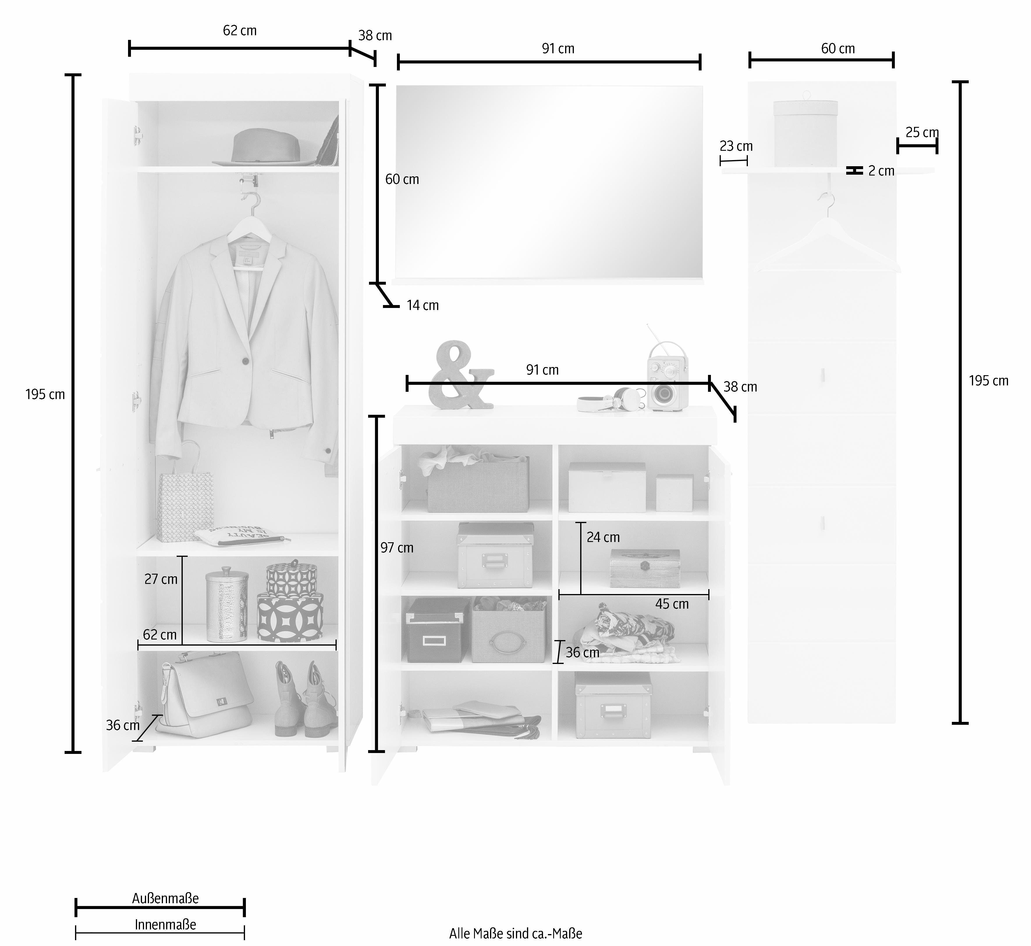INOSIGN Halmeubelset Avena (set, 4-delig)