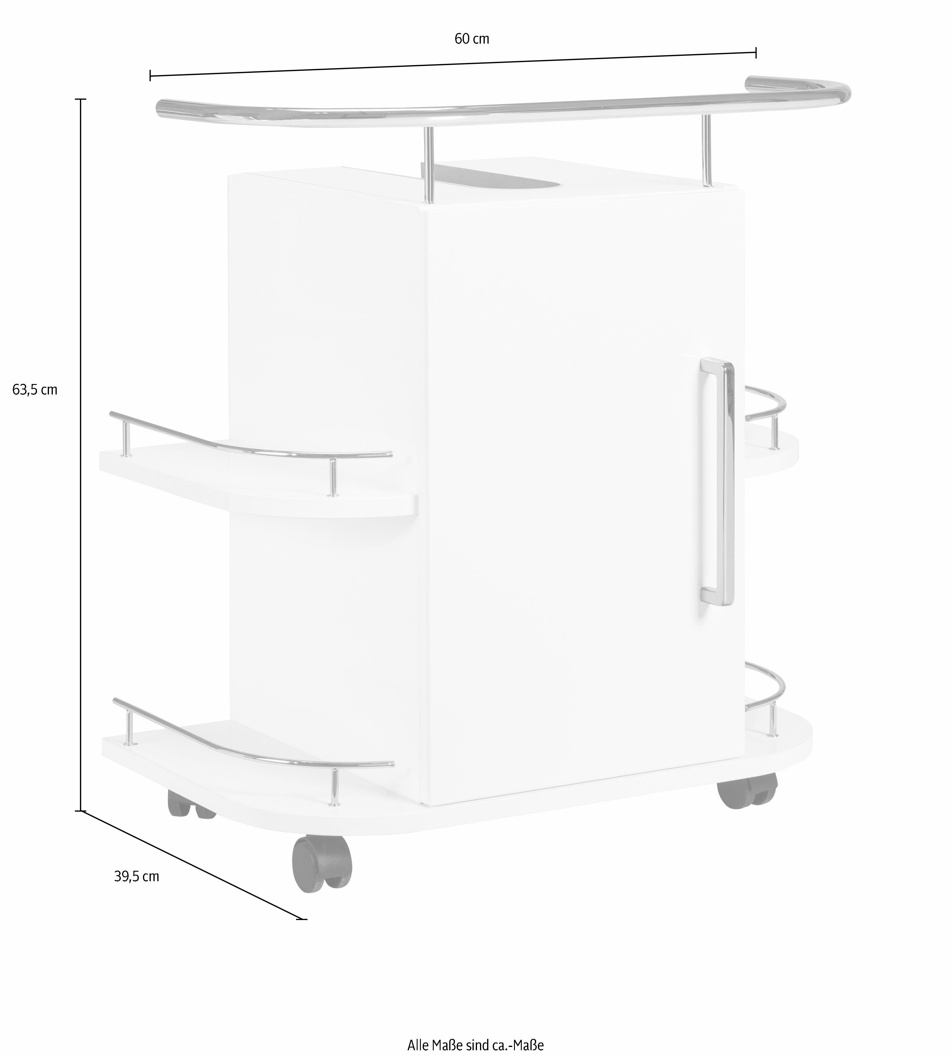 OPTIFIT Wastafelonderkast Napoli met soft-closefunctie en wieltjes, breedte 60 cm