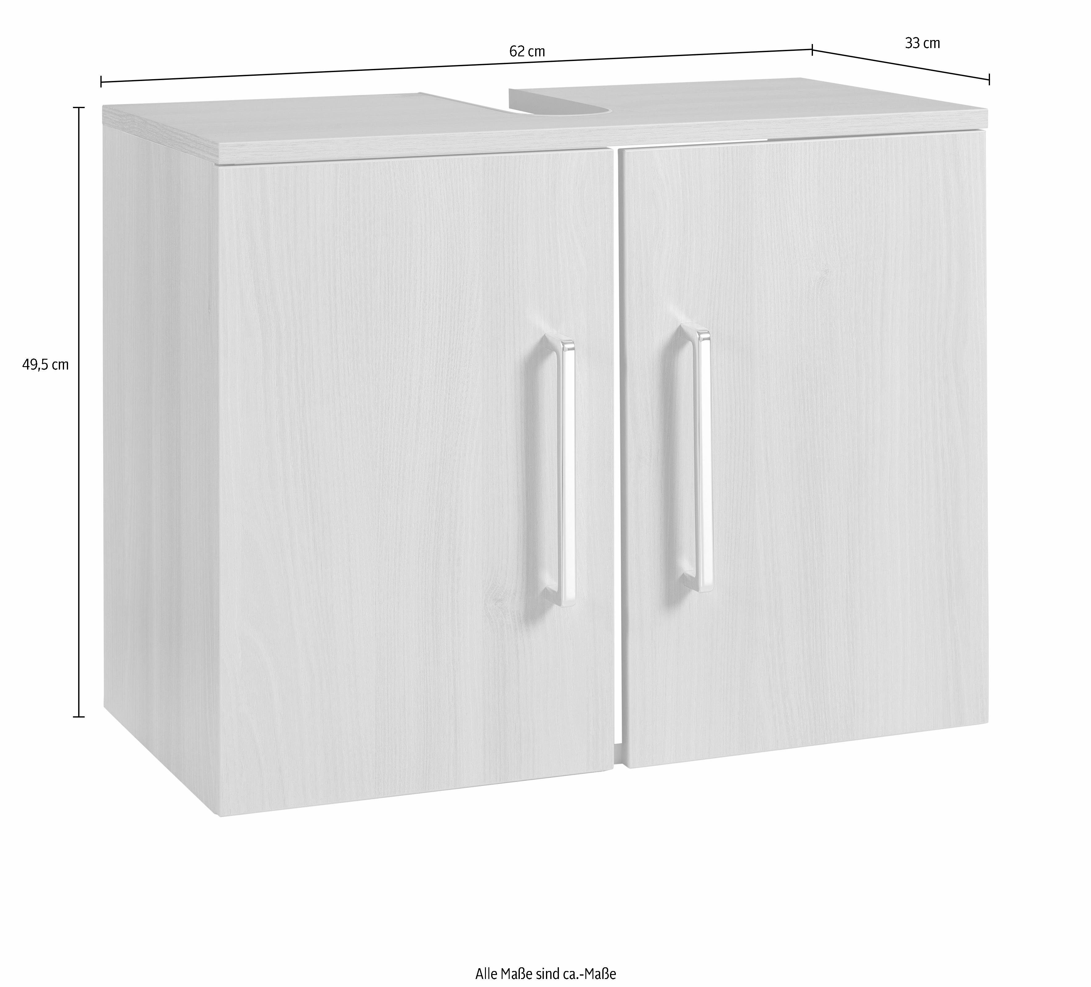 OPTIFIT Wastafelonderkast Napoli Soft-closefunctie, breedte 62 cm