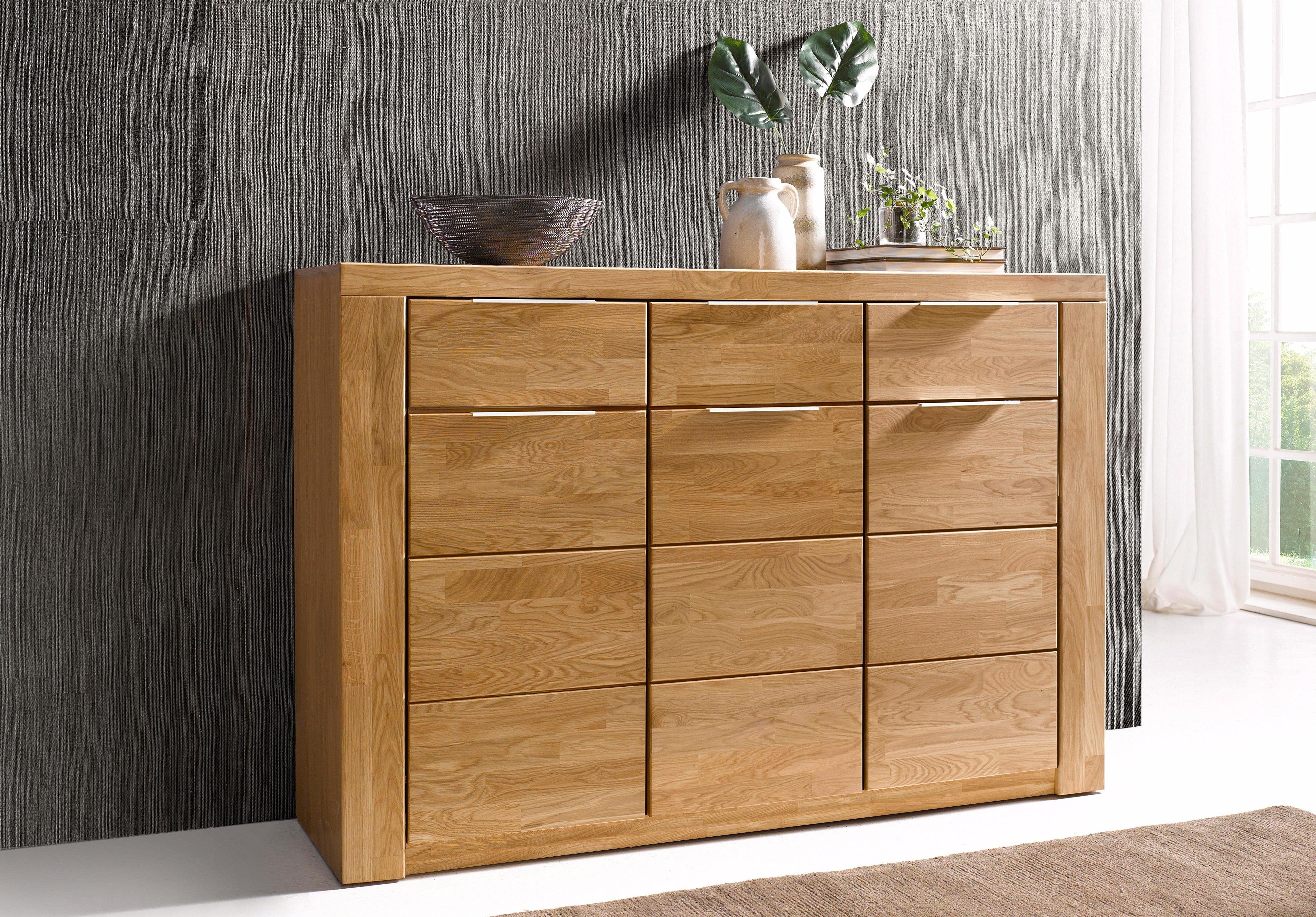 Home affaire Dressoir Zara Breedte 140 cm dressoirs maat 140x40x95 cm beige