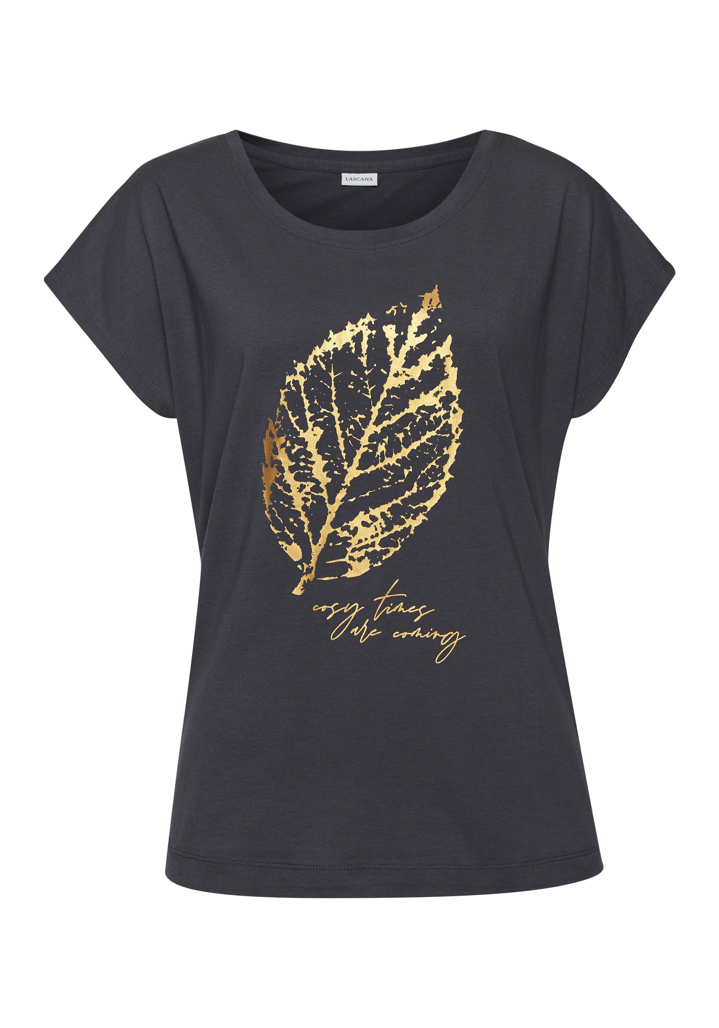 Lascana Pyjama top met folieprint