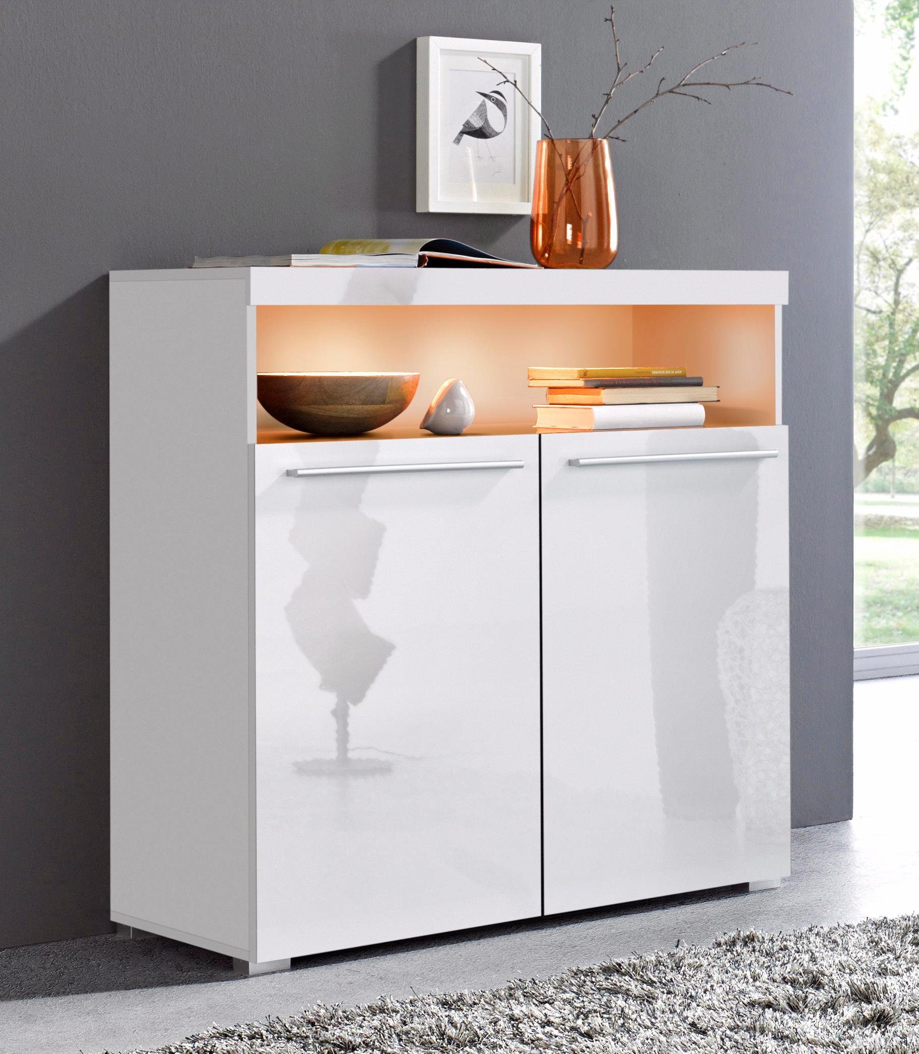 INOSIGN Kast India, breedte 91cm, stijlvolle dressoir met 2 deuren en open vak