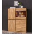 premium collection by home affaire highboard hoogte 120 cm beige