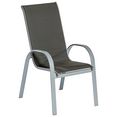 merxx stoel met hoge rugleuning amalfi di lusso set van 2, grafiet (2 stuks) grijs