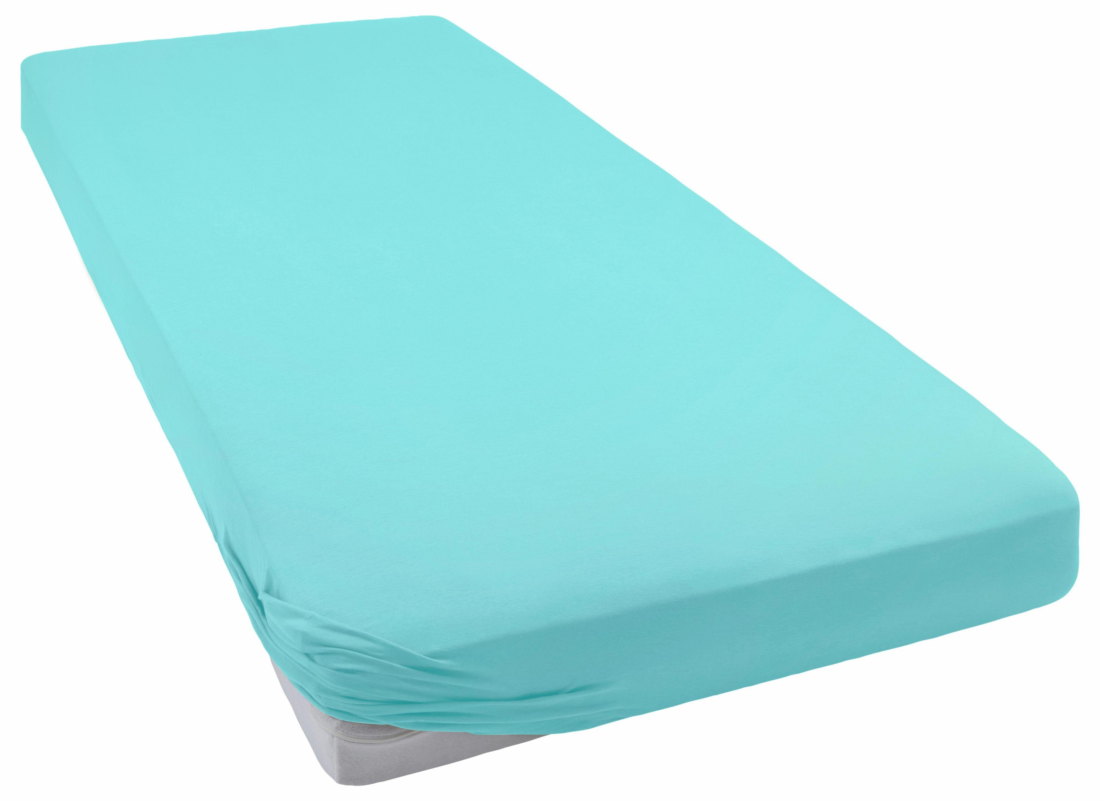 Bellana Hoeslaken Meloen in maat 70x140, 90x200, 140x200 of 180x200 cm Katoen, matrassen tot 25 cm hoogte, hoeslaken ook voor kinderen (1 stuk)