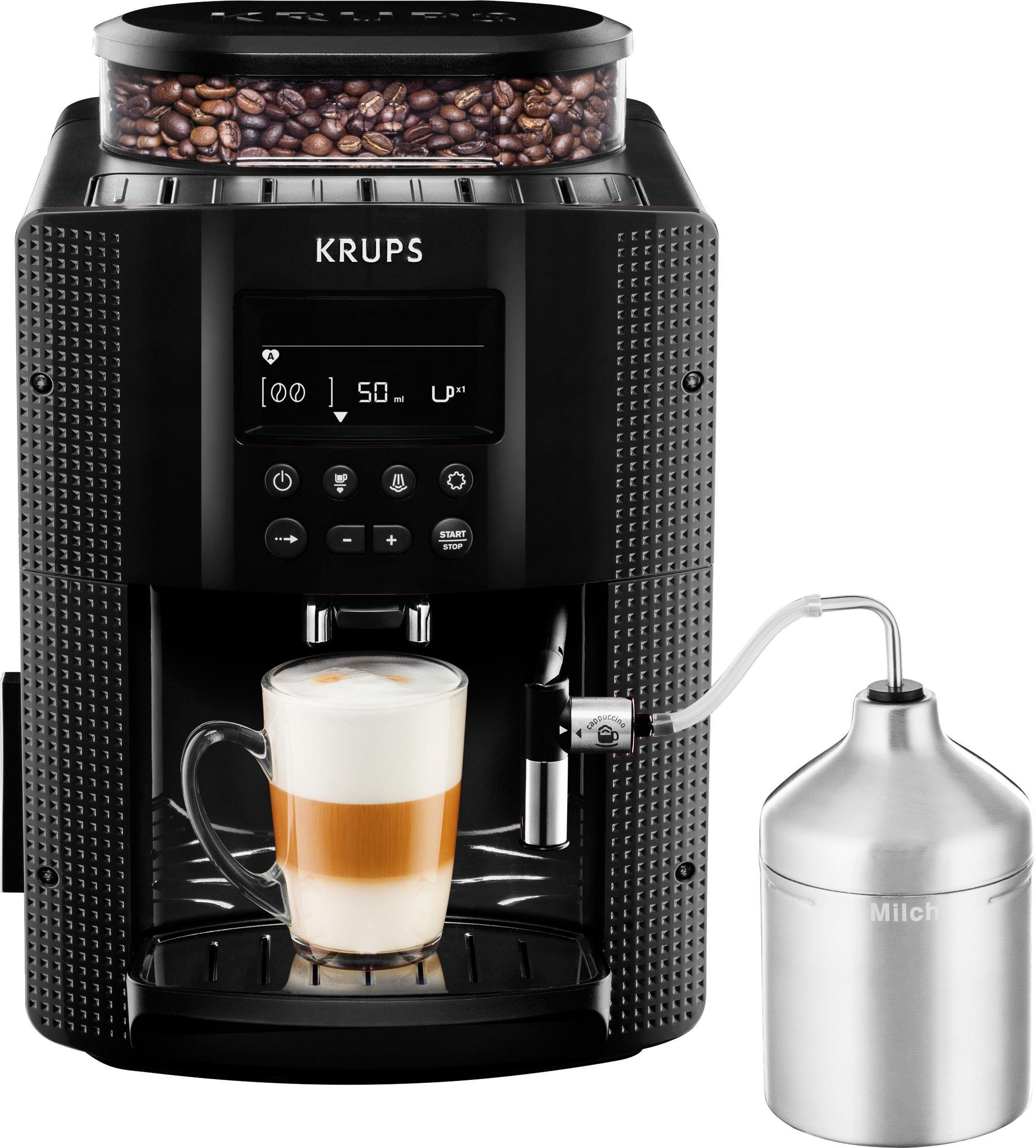 Krups Volautomatisch koffiezetapparaat EA8160 Essential Espresso, Watertankcapaciteit: 1,7 liter, inclusief auto cappuccino XS6000 set