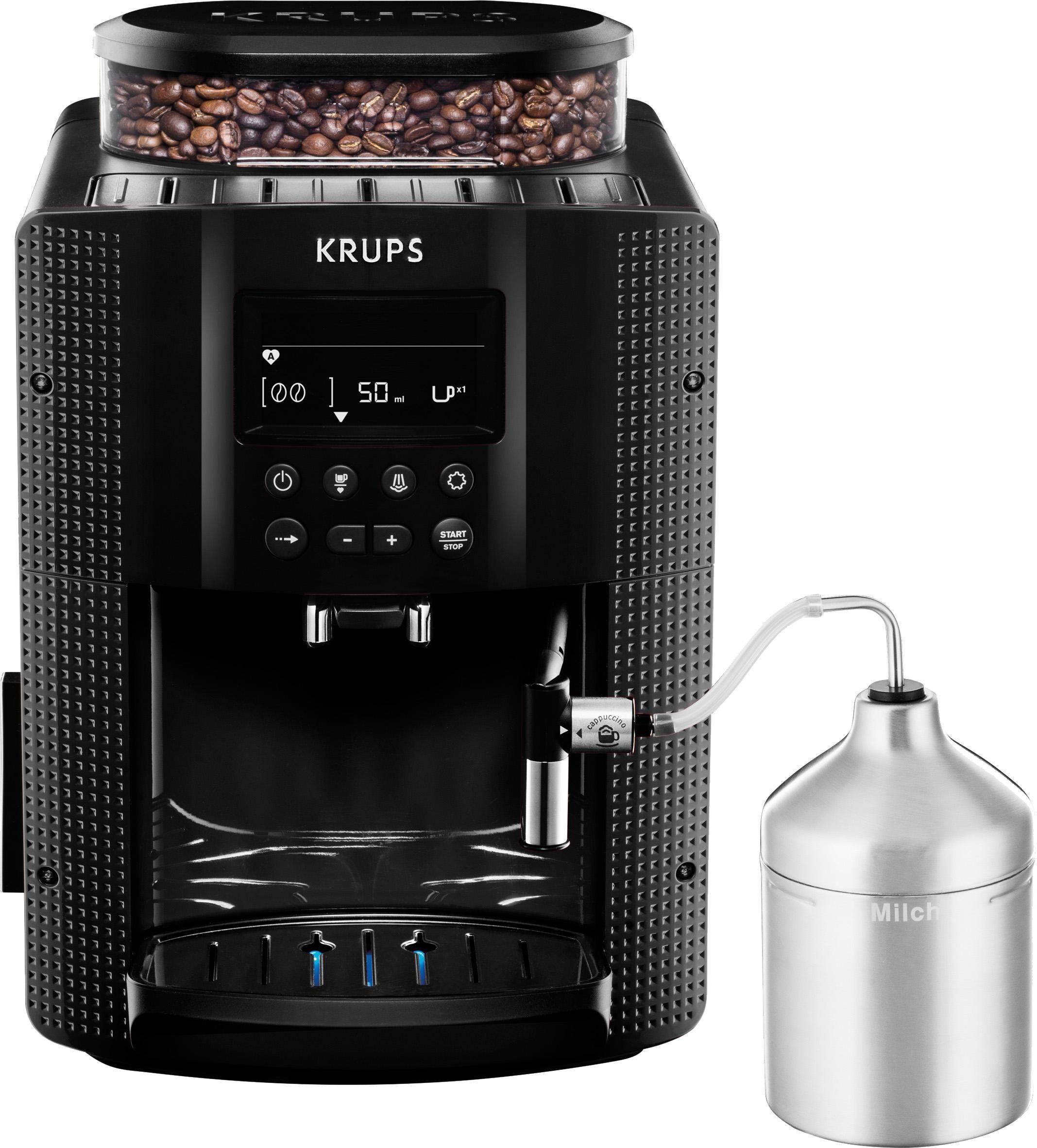 Krups Volautomatisch koffiezetapparaat EA8160 Essential Espresso, Watertankcapaciteit: 1,7 liter, inclusief auto cappuccino XS6000 set