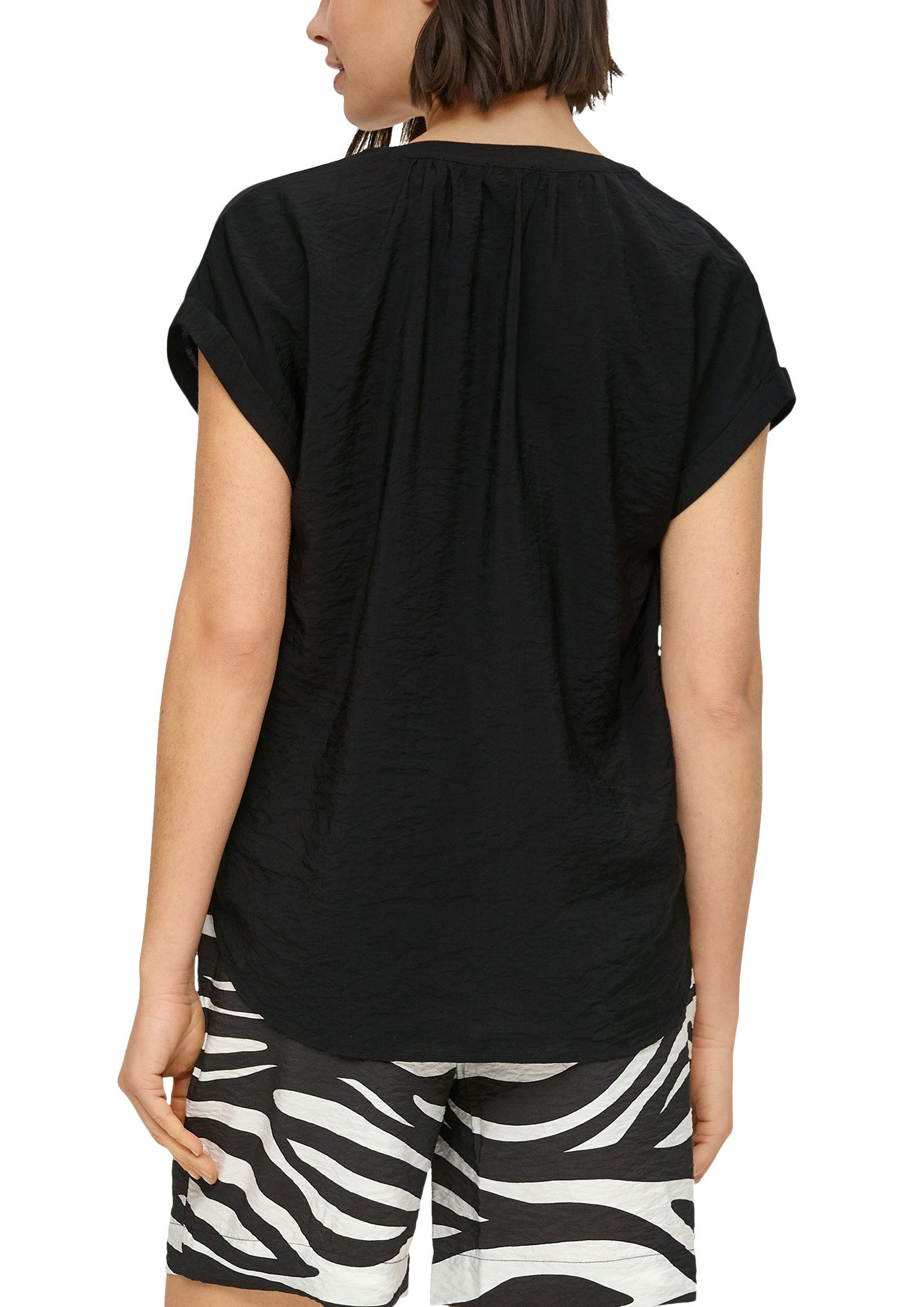 s.Oliver Gedessineerde blouse gemaakt van viscose
