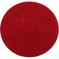 hanse home vloerkleed deco soft wasbaar, unikleur design, antislip, robuust, gemakkelijk in onderhoud, absorberend, entree, rood