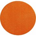 hanse home vloerkleed deco soft wasbaar, unikleur design, antislip, robuust, gemakkelijk in onderhoud, absorberend, entree oranje