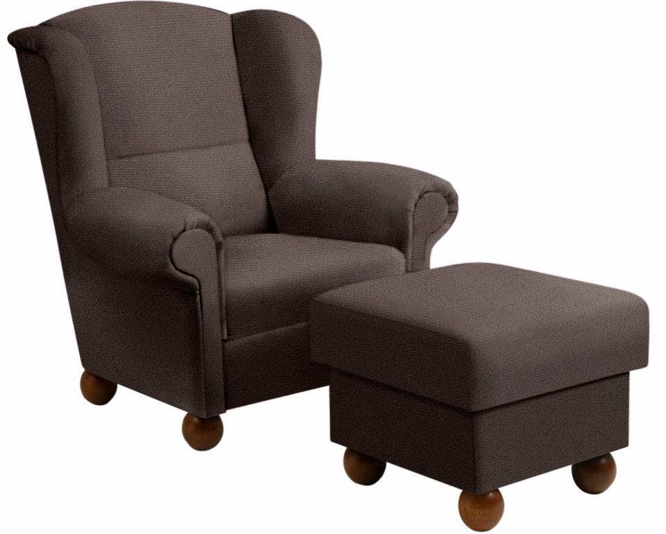 Max Winzer® Oorfauteuil Malmö inclusief hocker