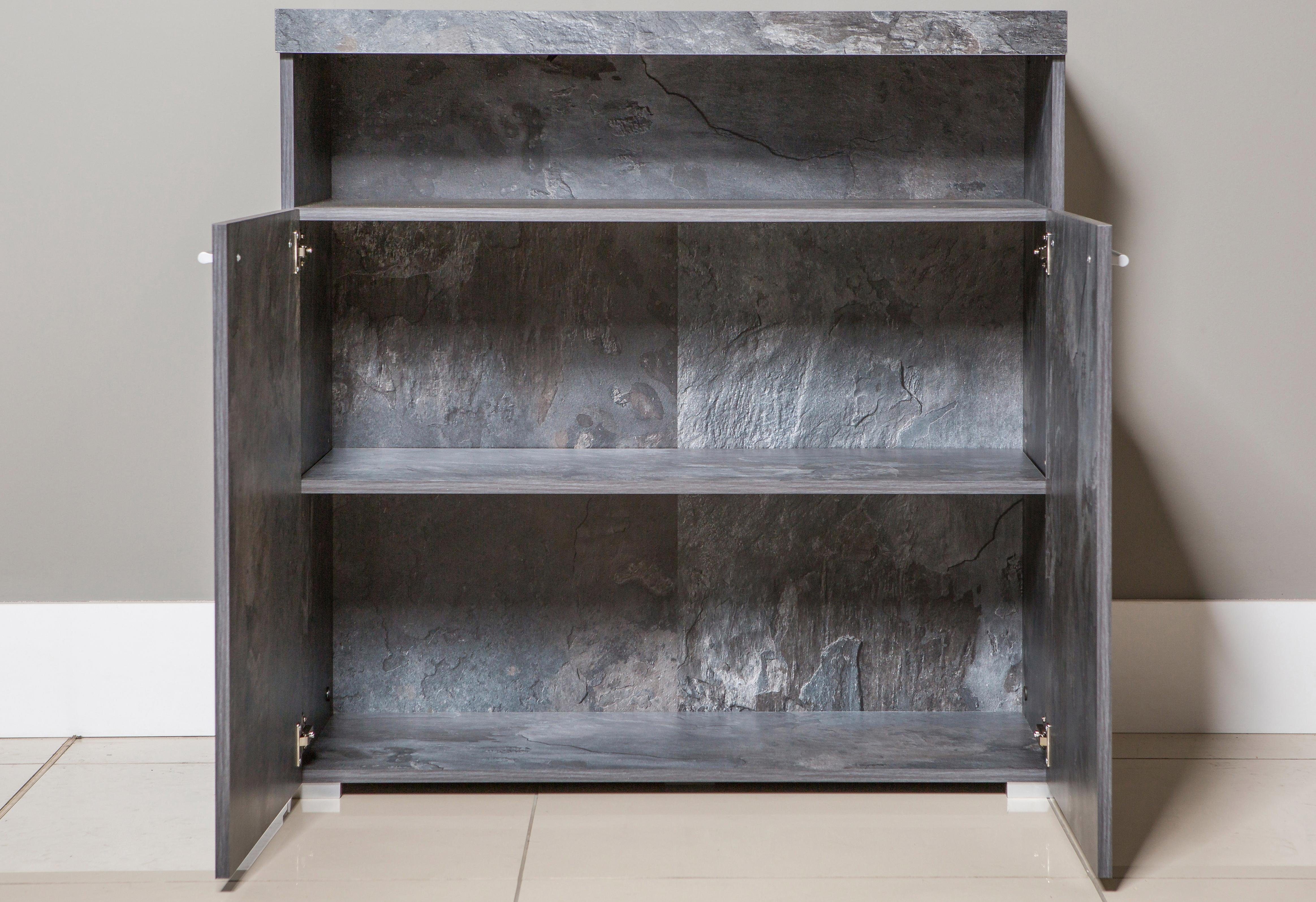 INOSIGN Kast India, breedte 91cm, stijlvolle dressoir met 2 deuren en open vak