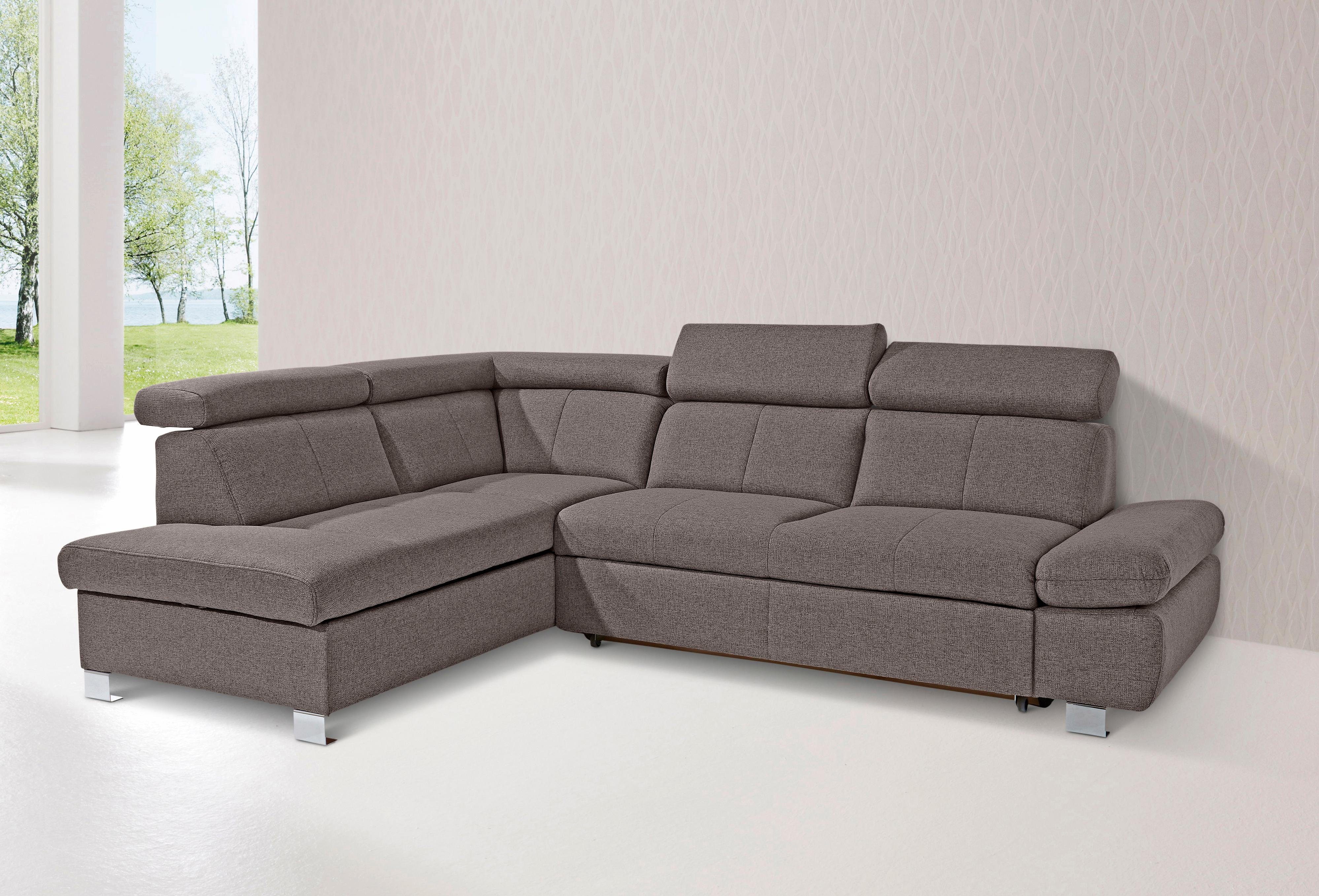 exxpo sofa fashion Hoekbank met ottomane en naar keuze met slaapfunctie en bedkist