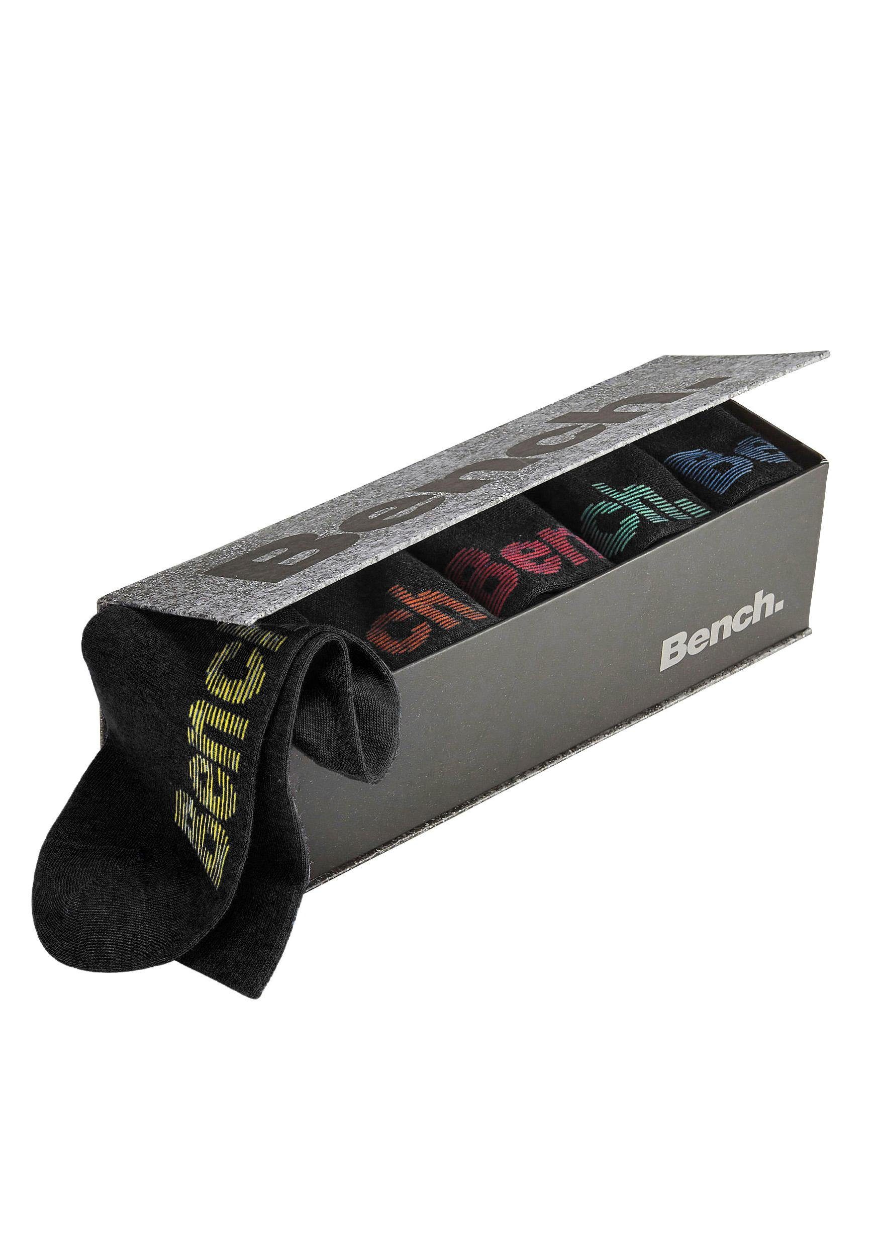 Bench. Sokken met verschillend gekleurde logo’s (box, 6 paar)