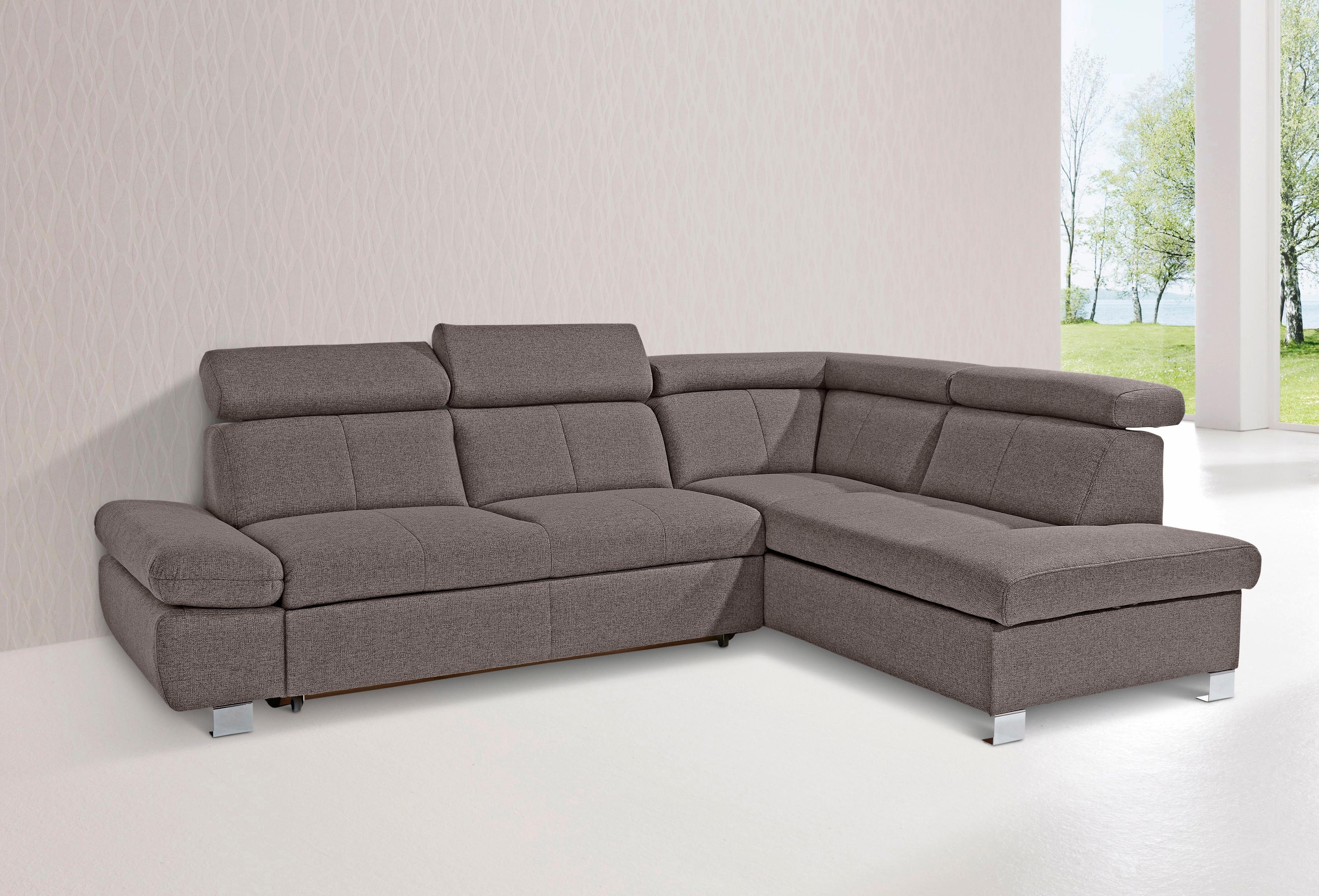exxpo sofa fashion Hoekbank met ottomane en naar keuze met slaapfunctie en bedkist